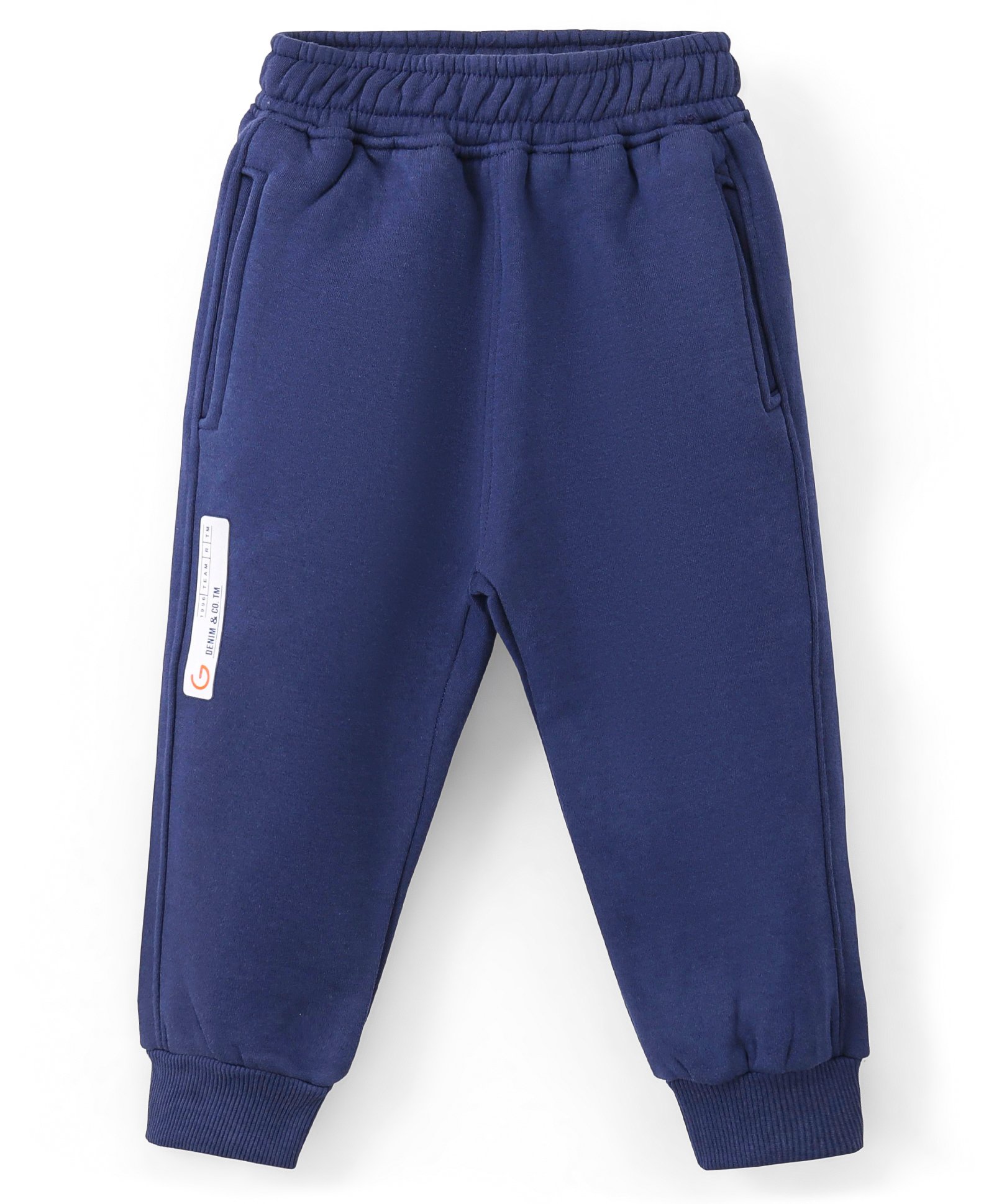 Little Kangaroo Cotton Knit Full Length Lounge Pant Solid Colour - Blue-image-32