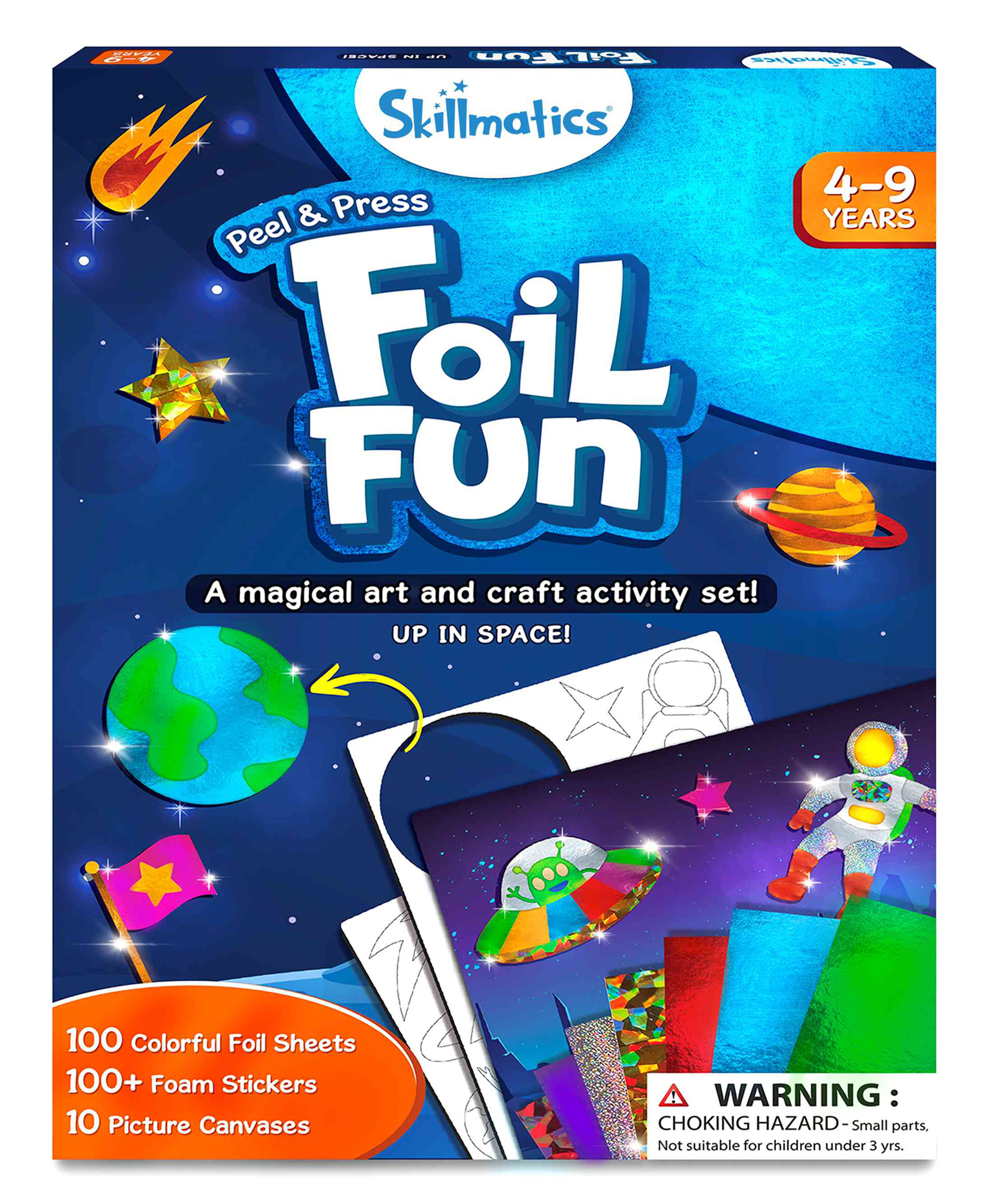Skillmatics Art & Craft Activity Unique & Sparkly Space Themed Pictures Pack of 10 - Multicolour-picture-44
