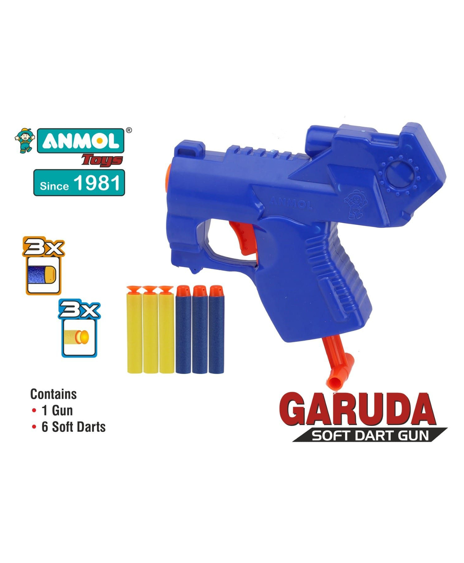 Anmol Garuda Dart Gun With Soft Darts- Color & print may vary-picture-13