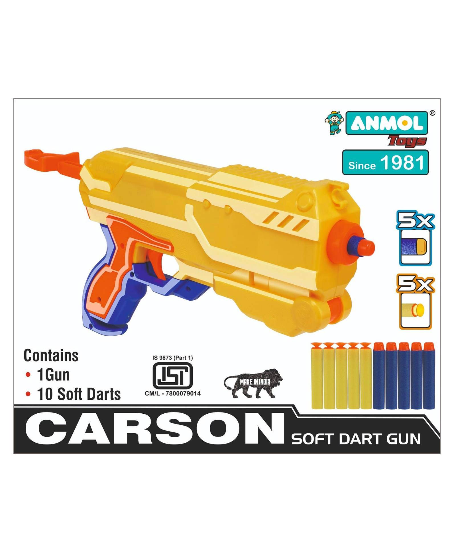 Anmol Carson Dart Gun- Yellow-picture-14