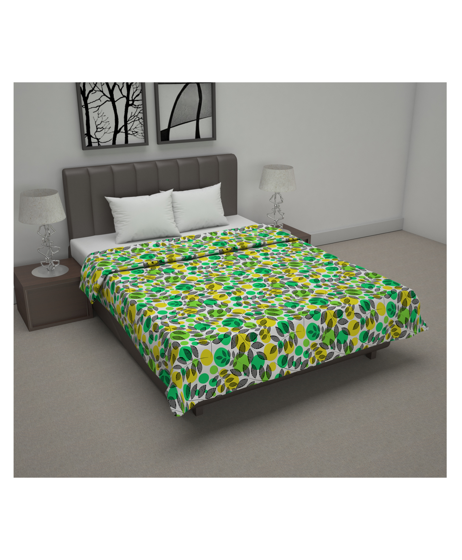 Divine Casa Cotton Double Dohar - Green-image-46