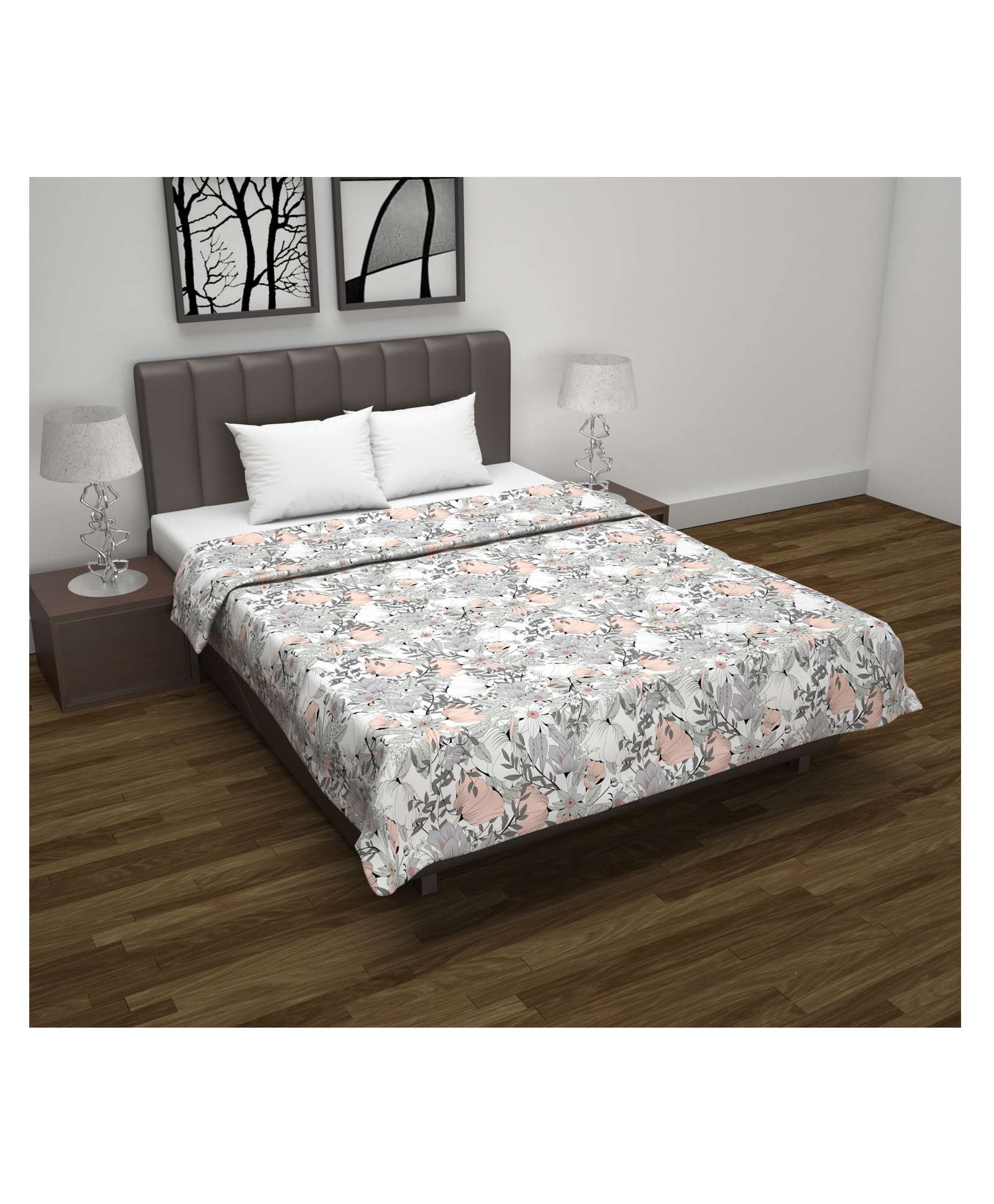 Divine Casa Cotton Double Dohar - Gray-image-45