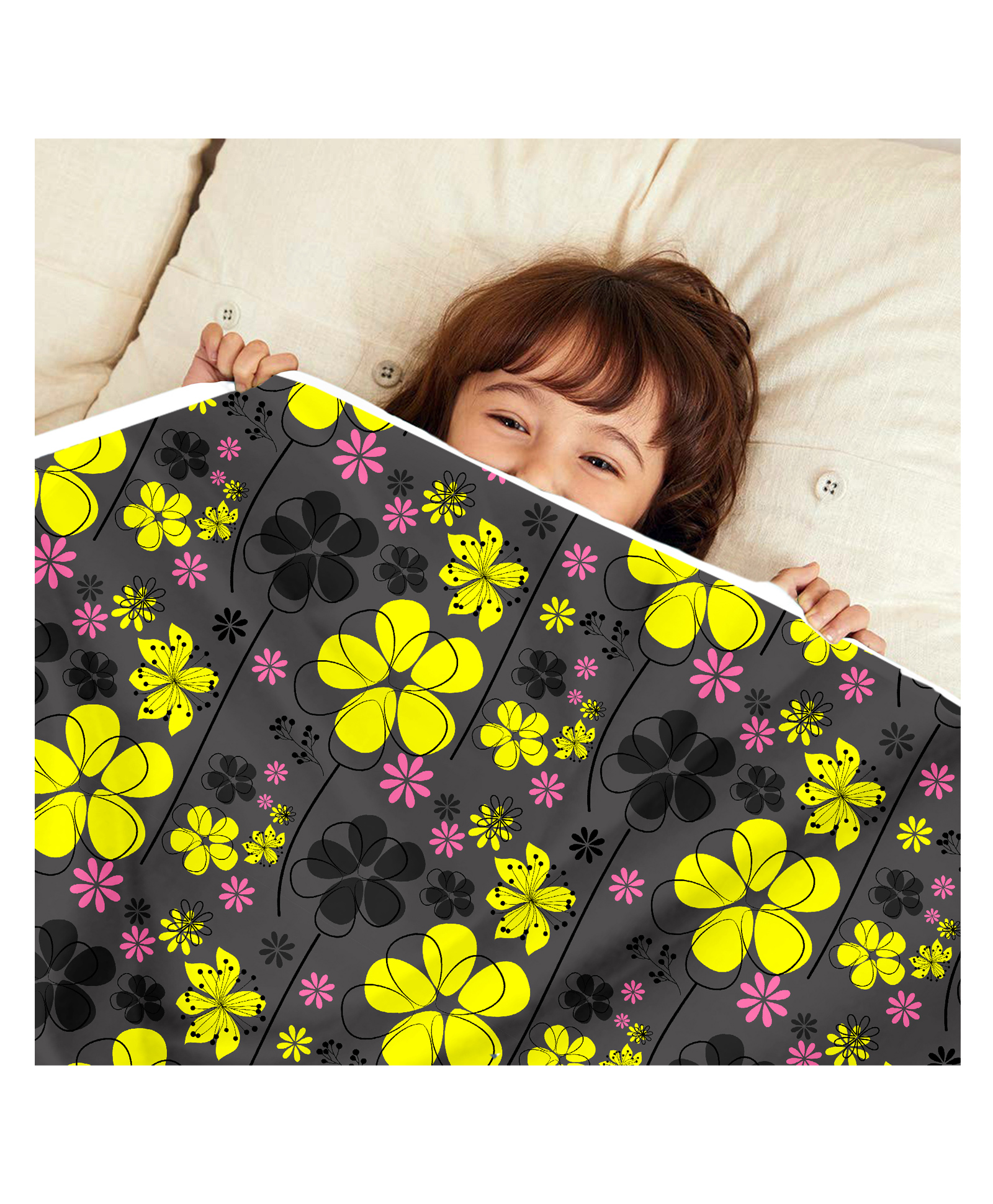Divine Casa Micro Dohar Blanket For Toddler Upto 4 Years - Black-image-45
