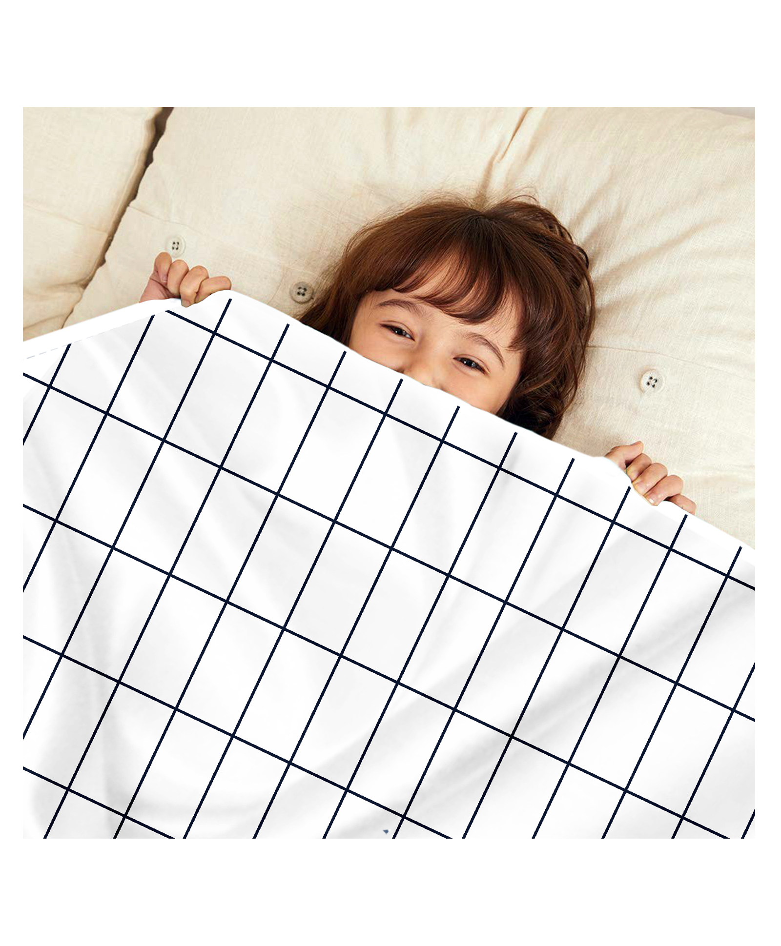 Divine Casa Micro Polyester Dohar Blanket For Toddler Upto 4 Years - Blue & White-image-36