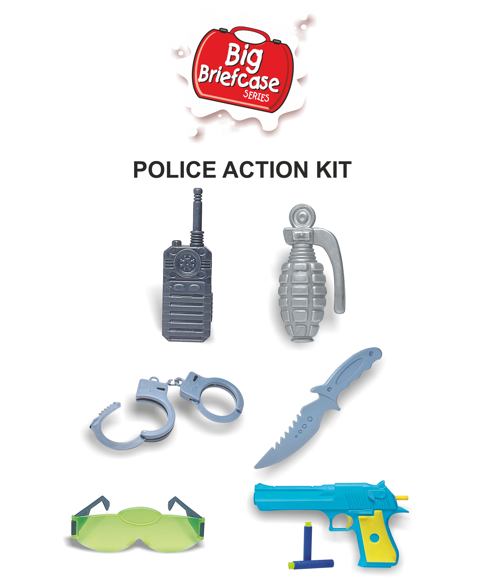 Mamma Mia Bb Police Set 10 Pieces- Multicolor-picture-32