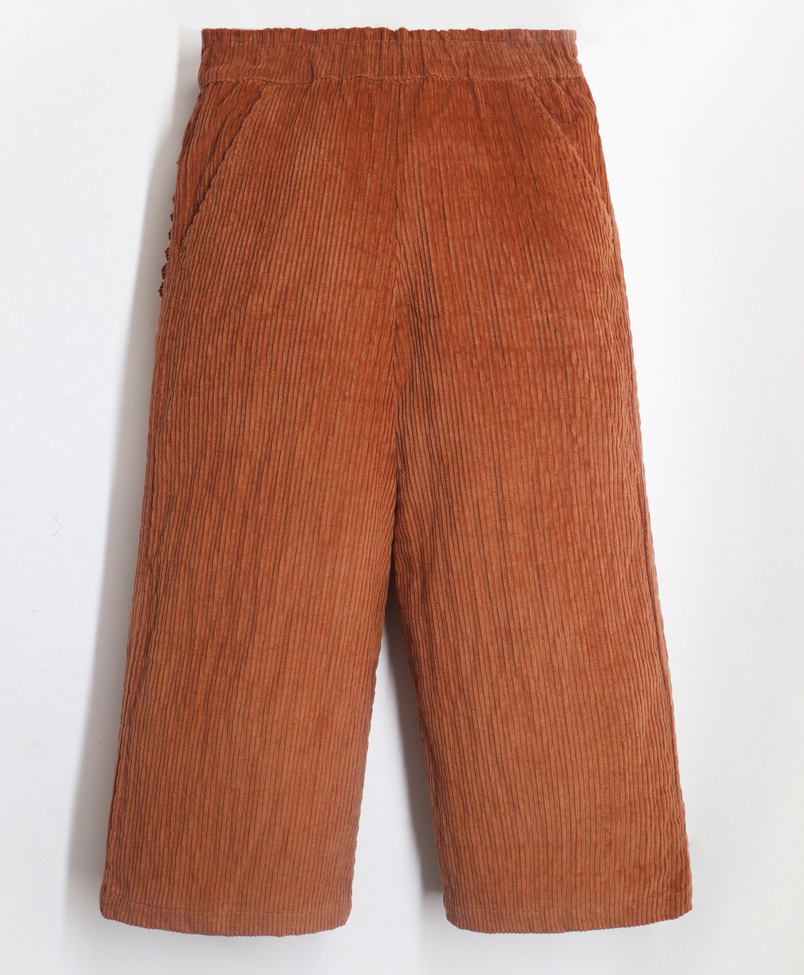 Cherry Crumble By Nitt Hyman Elasticated Accordion Pleated Culottes - Brown-picture-28
