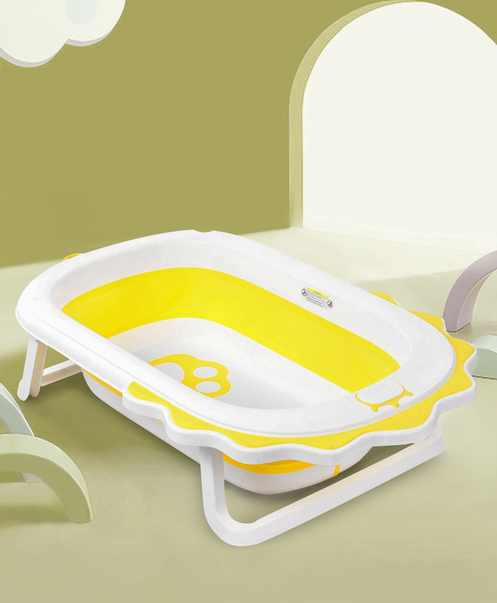 Foldable Baby Bath Tub -Yellow-image-30