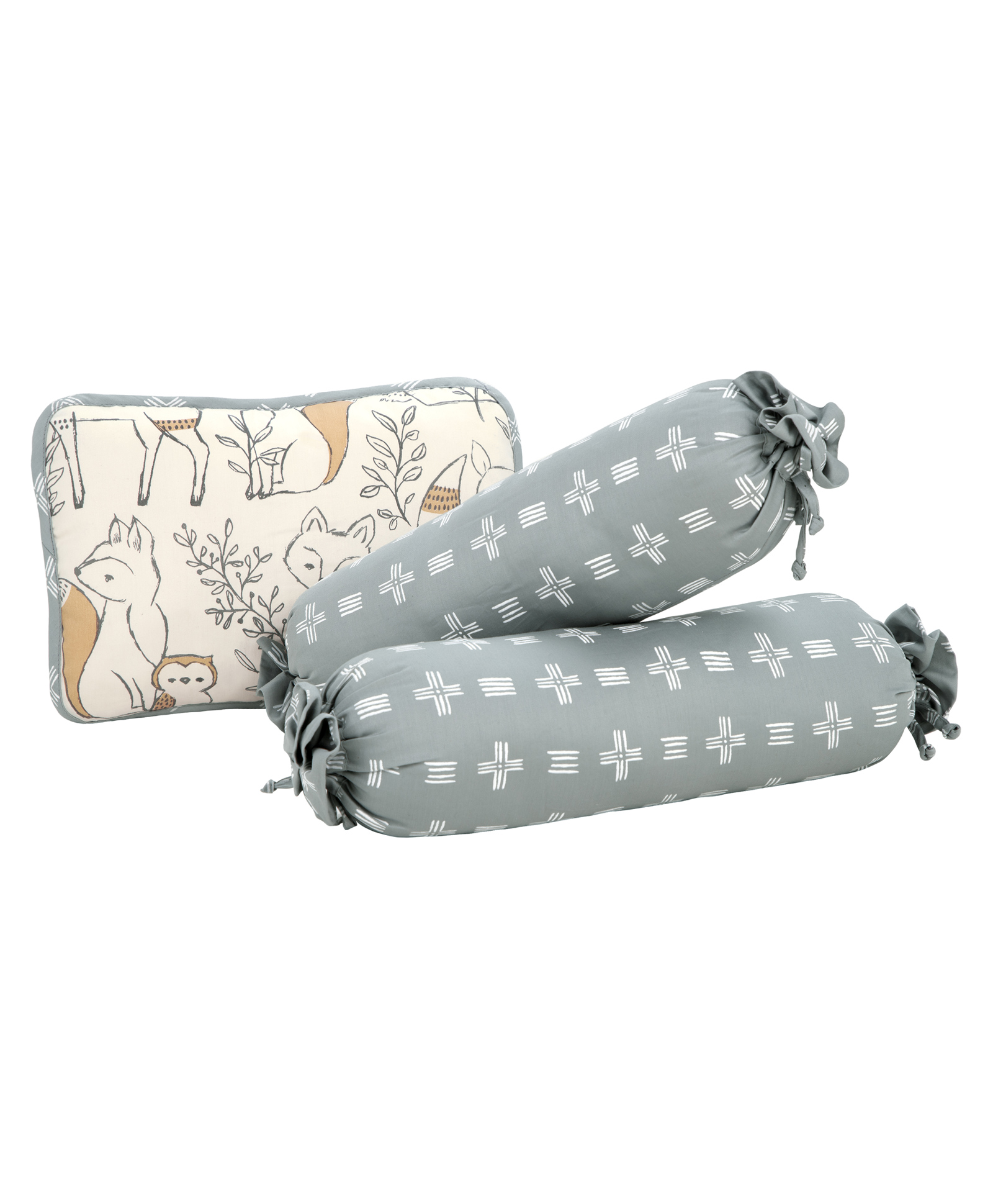 Crane Baby Pillow and Bolster Set Ezra Collection Pack of 3 - Multicolor-picture-4
