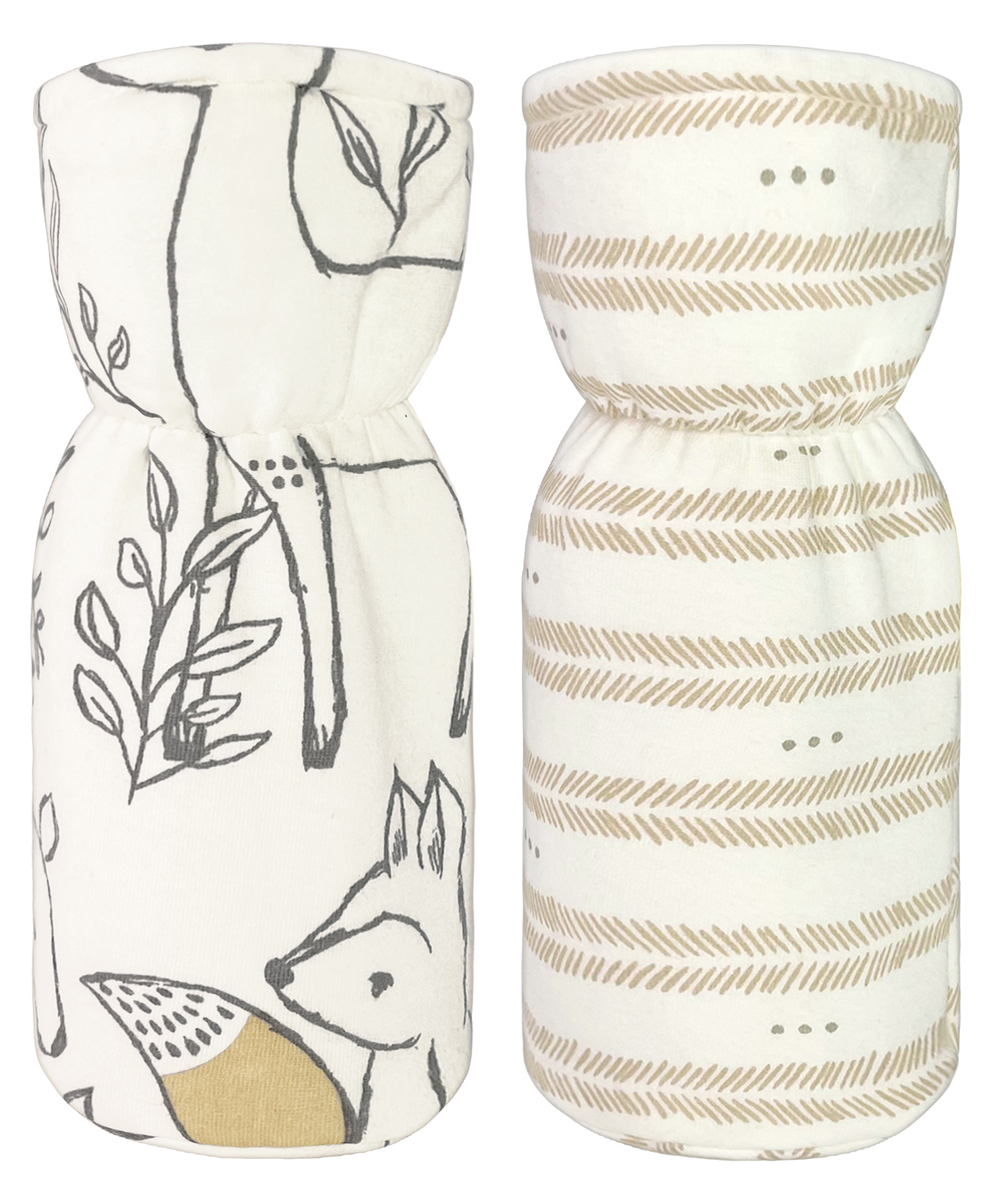 Crane Baby Bottle Cover Warmer Ezra Collection Pack of 2 - Multicolor