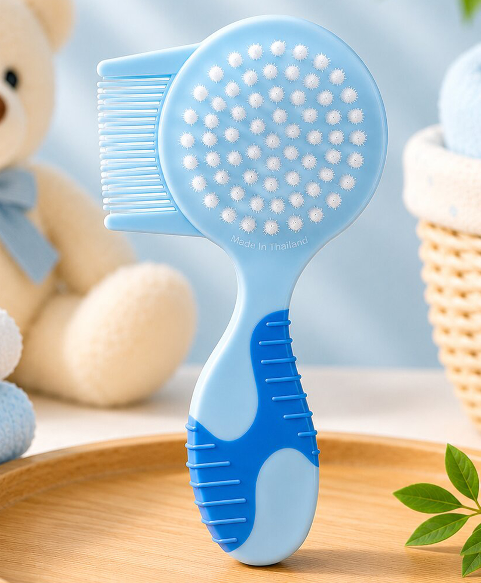 Advanced Twinz Baby Brush & Comb Grooming Set - Blue-image-40