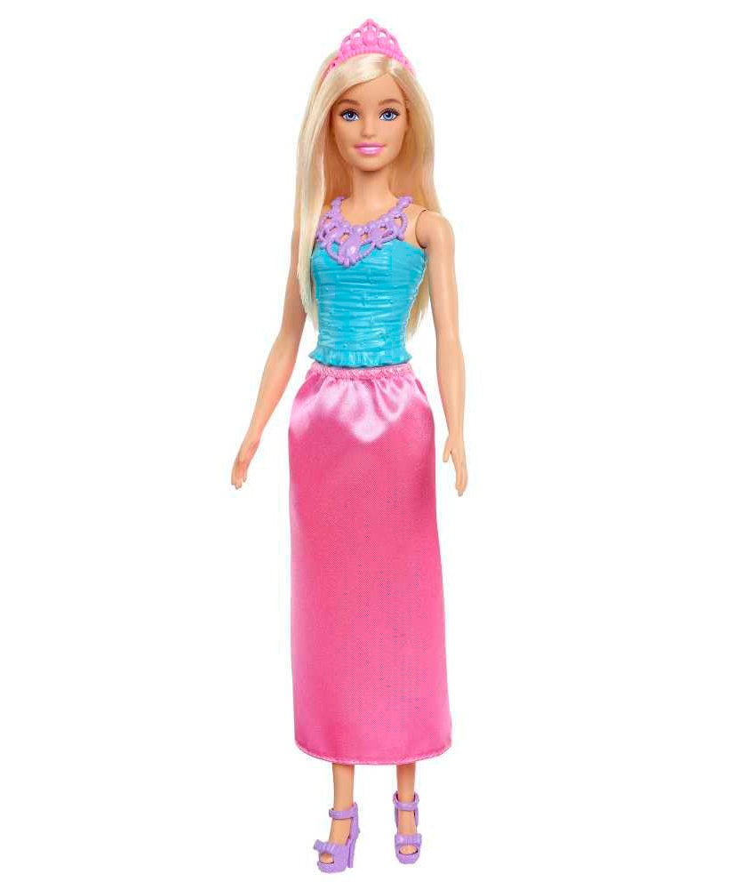 Barbie Dreamtopia Princess Blonde in Colourful Dress - Height 31 cm (Colour and Decorations May Vary)-picture-8