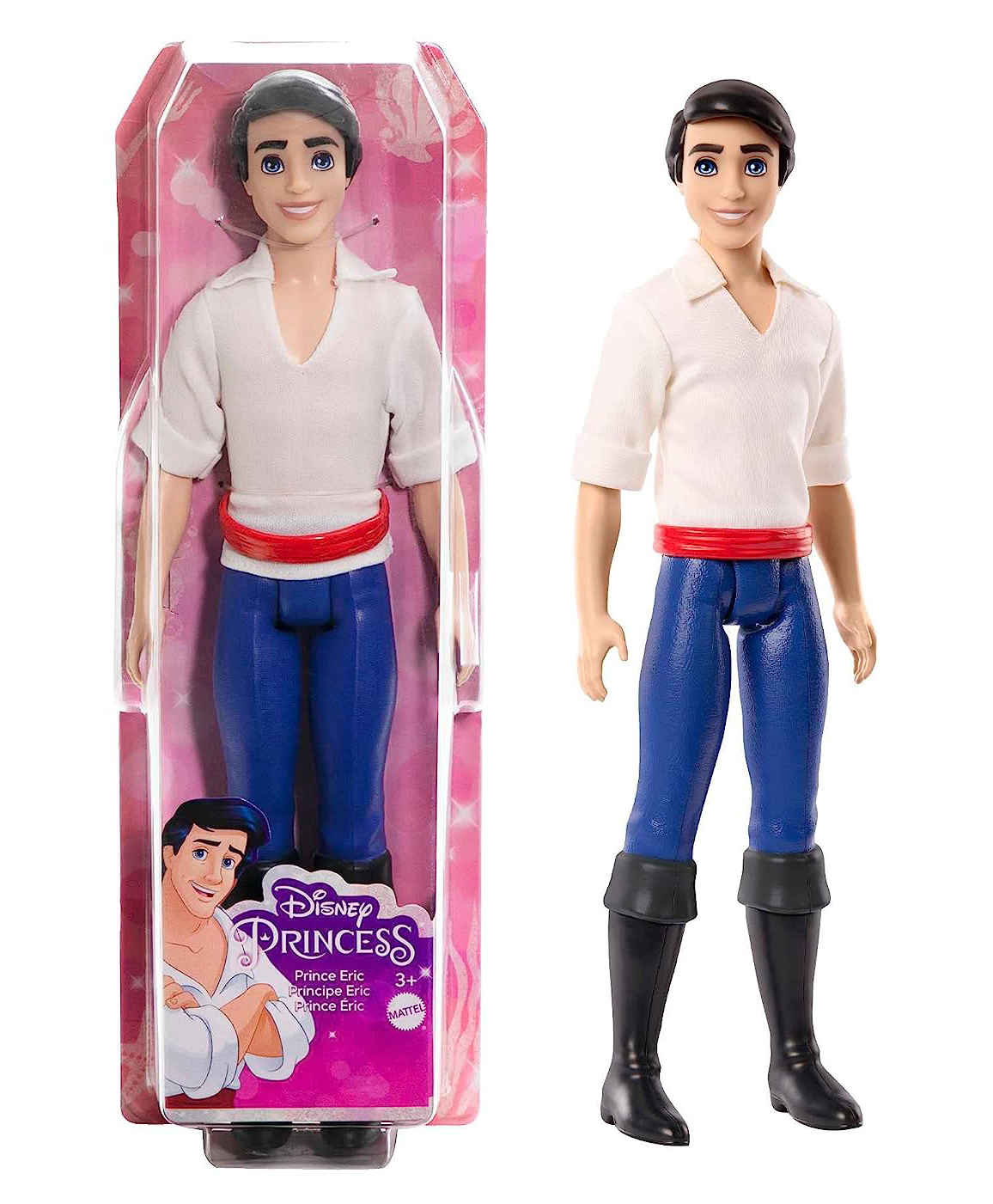 Disney Princess Prince Eric Doll in His Signature Outfit - Height 31 cm (Colour and Decorations May Vary)-picture-25