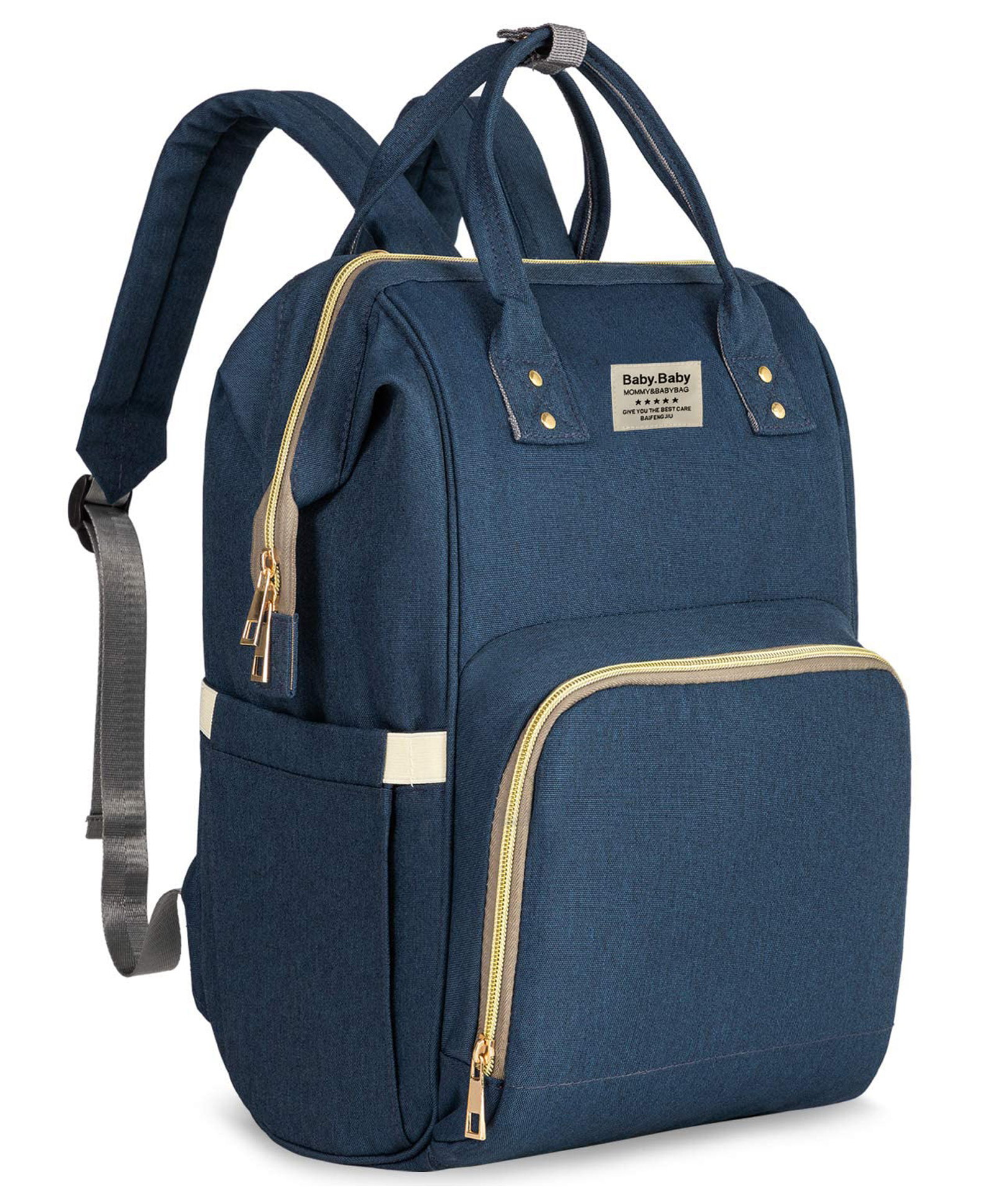 House of Quirk Diaper Bag Maternity Backpack -  Prussian Blue-image-6