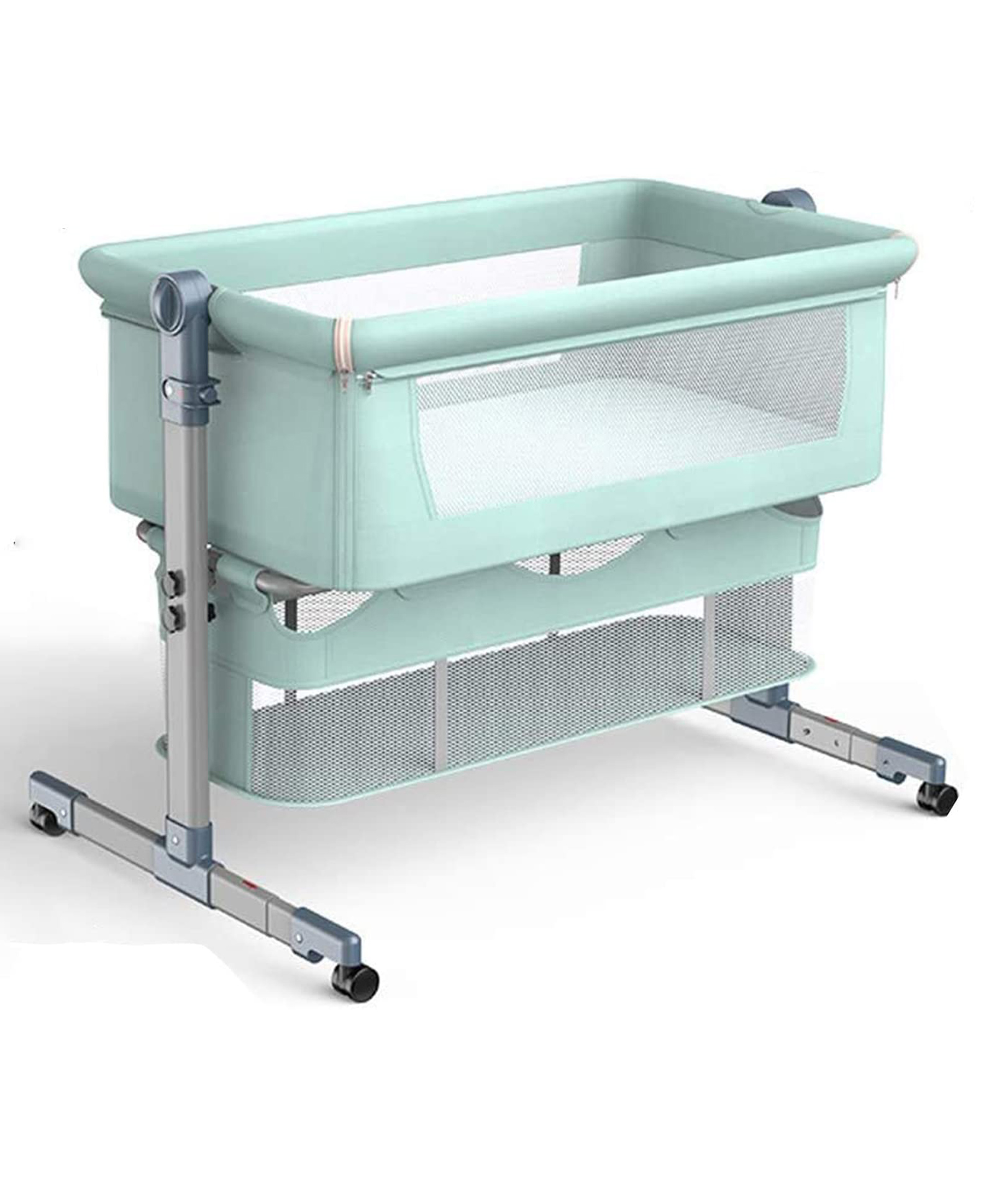 House of Quirk Baby Bassinet 3 in 1 Travel Sleeper Bedside Crib - Mint Green-picture-31
