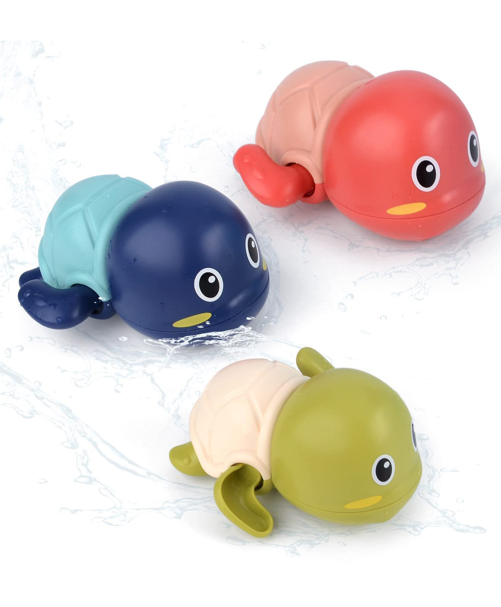ADKD Swimming Turtle Wind Up Bath Toy - Pack of 1 (Colour May Vary)-image-19