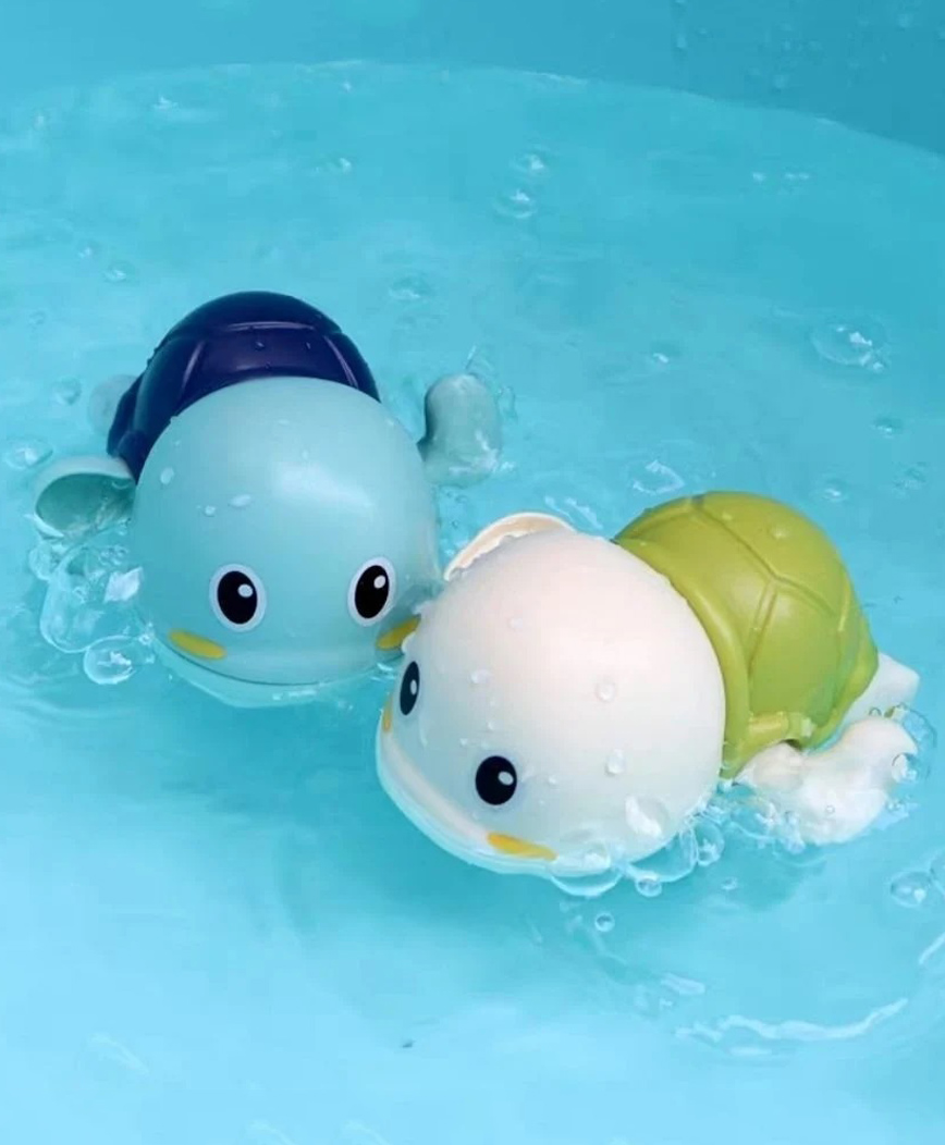 ADKD Swimming Turtle Wind Up Bath Toy Pack of 2 (Colour May Vary)-image-15