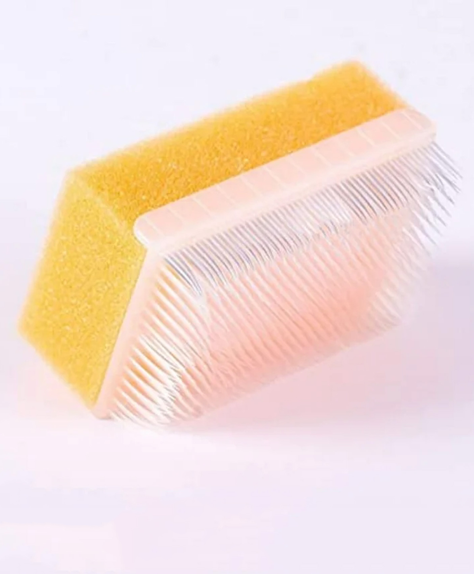 Safe-O-Kid Baby Bathing Soft Foam Sponge Sensory Scrubber with Bristle Brush - Yellow-picture-19