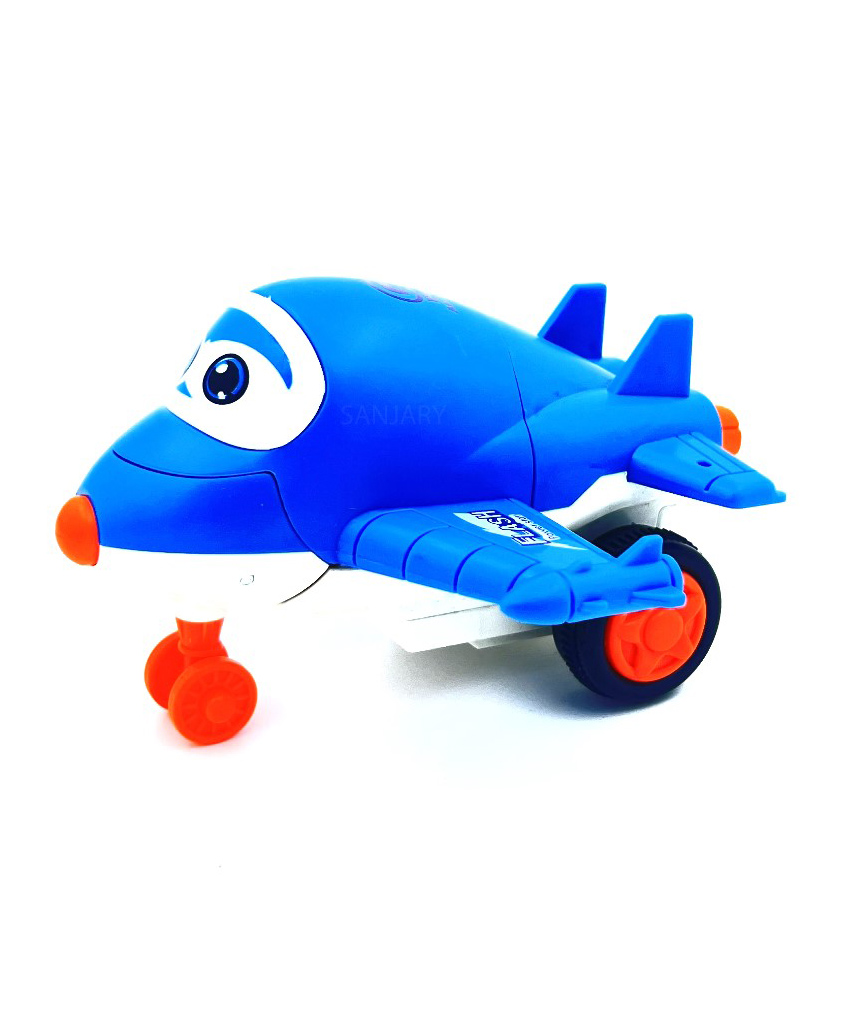 Sanjary Super Aeroplane Wings Toy for Kids,360 Degree Rotate Pull & Push Back Deformation Airplane Robot Transforming Mini Aeroplane(Colour May Vary as per Availability)-image-22