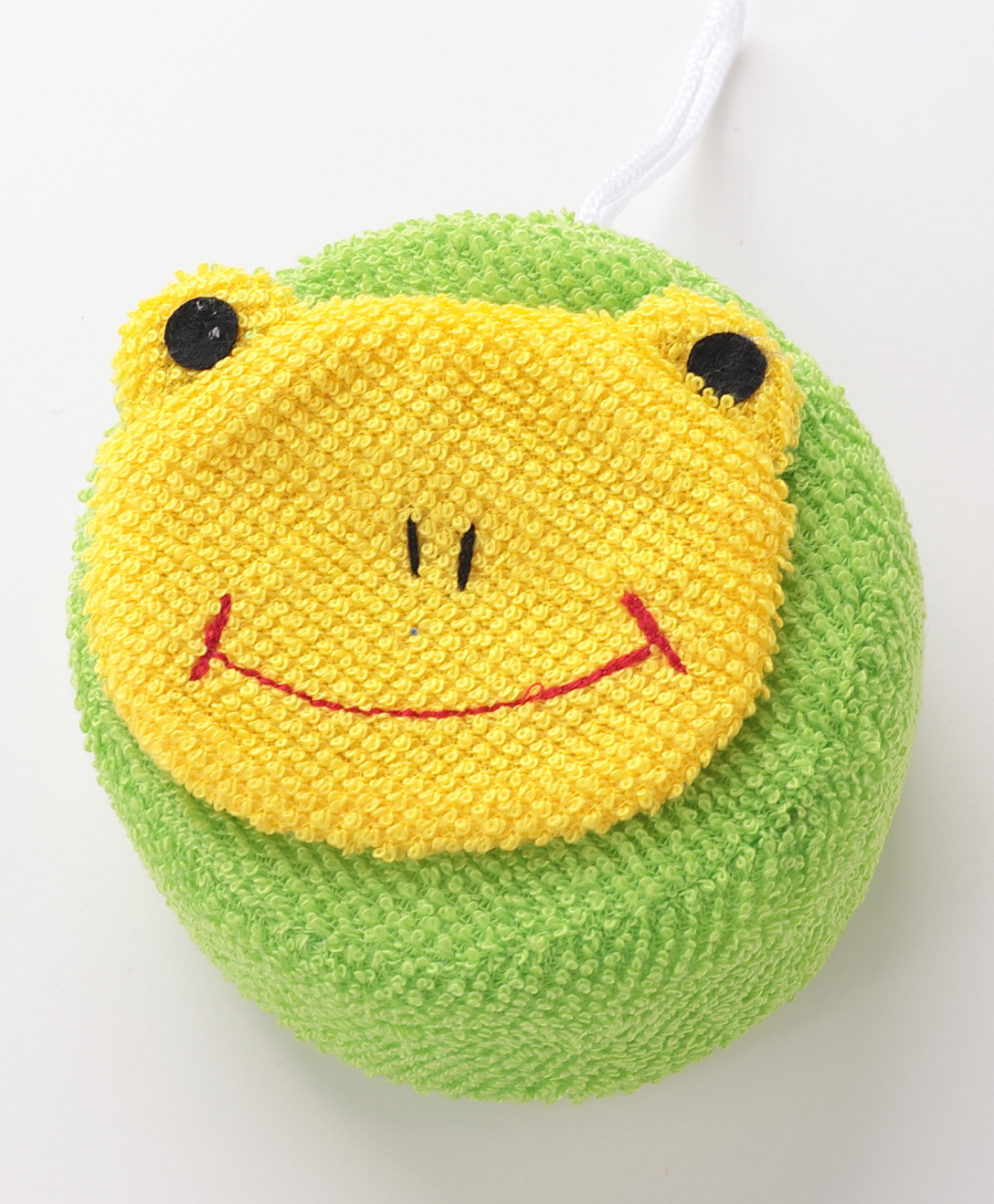 fab n funky Frog Shaped Bath Sponge - Yellow & Green-picture-37