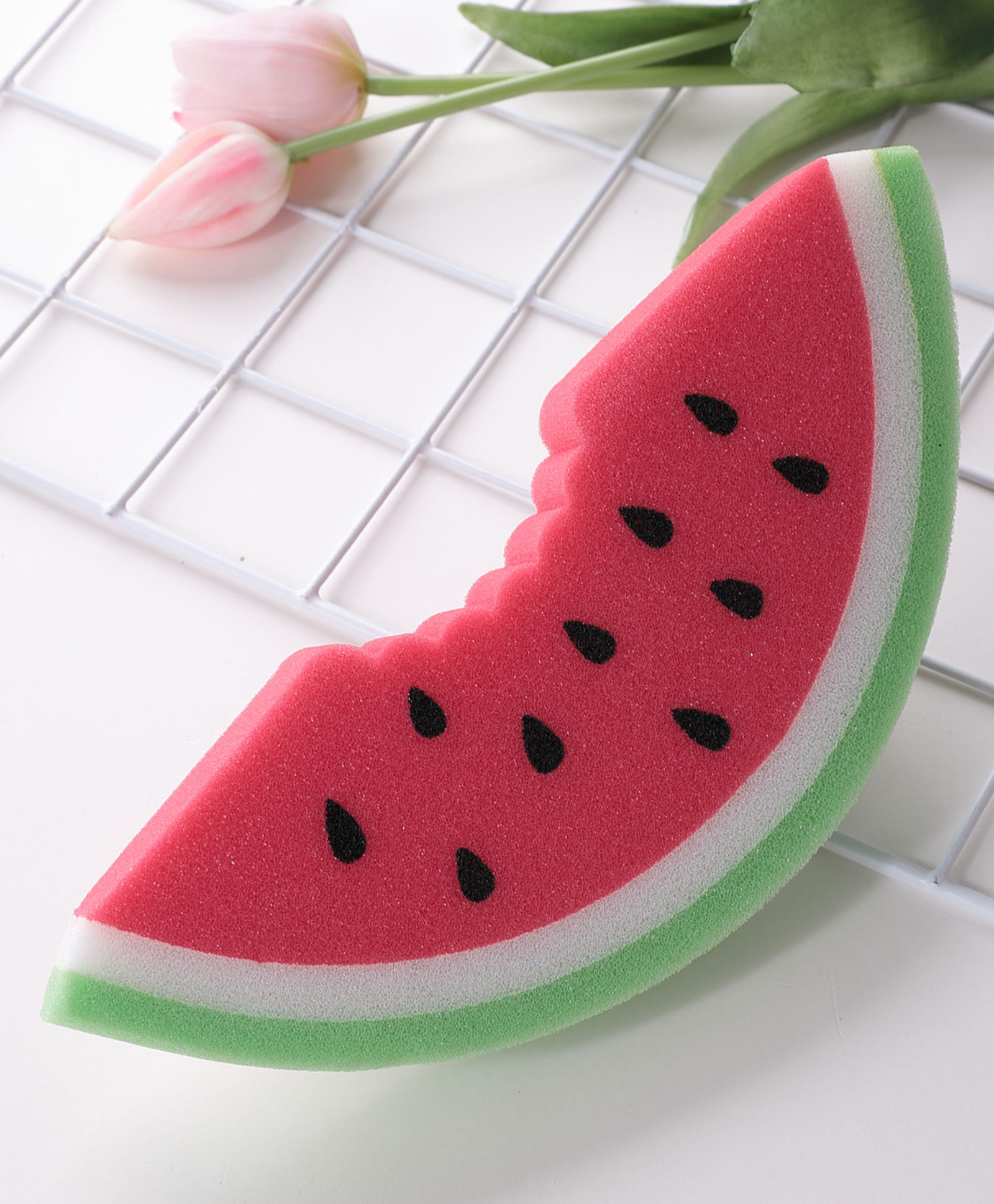 fab n funky Watermelon  Shaped Bath Sponge - Red-picture-28