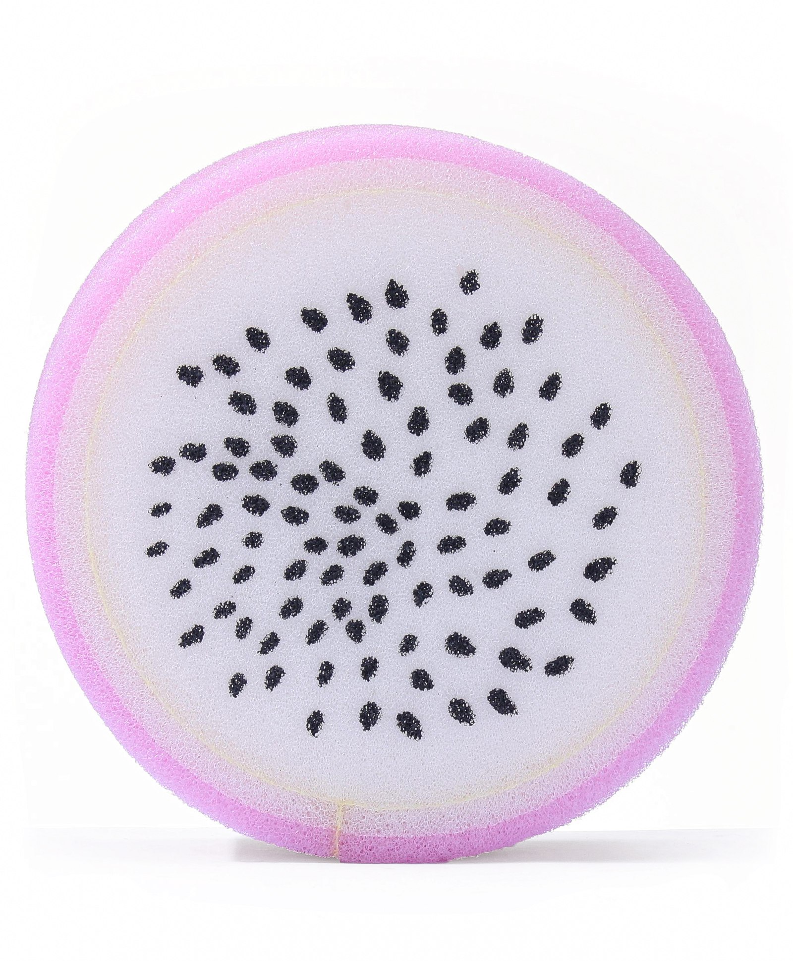 Dragon Fruit Shaped Bath Sponge -Pink & White-image-31