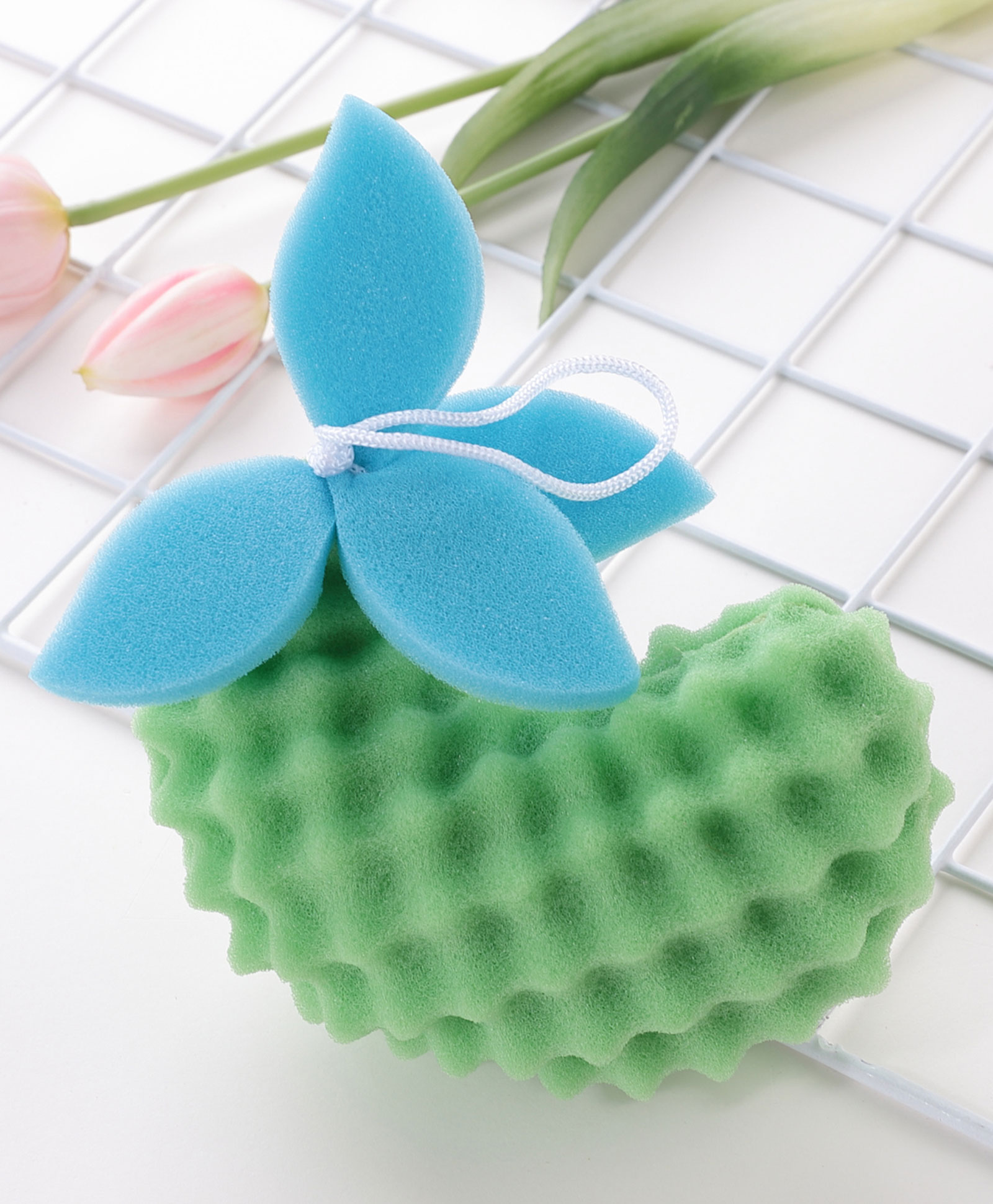 fab n funky Fruit Shaped Bath Sponge- Green-picture-26