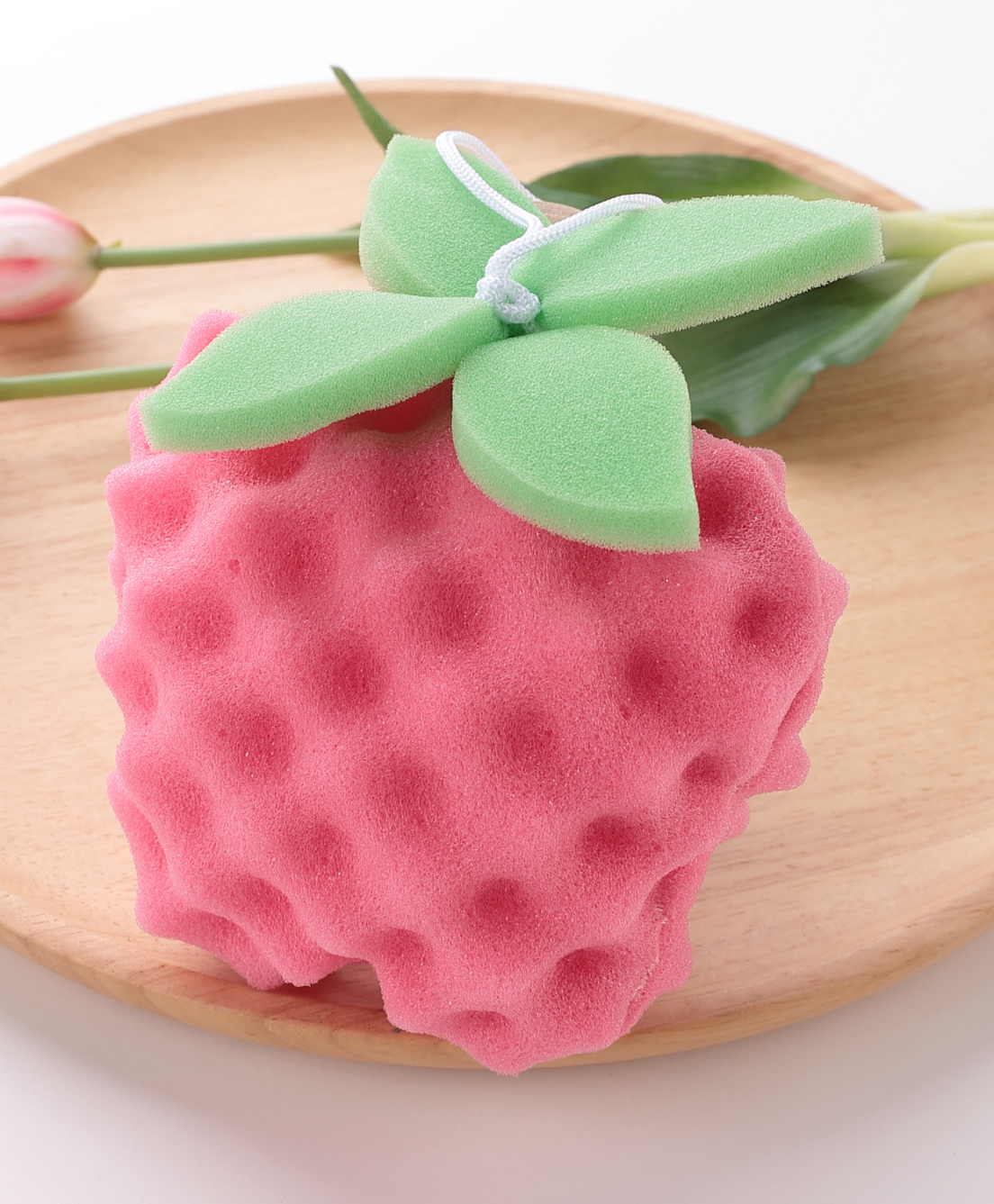 Bath Sponge Strawberry  Shaped - Red-image-6