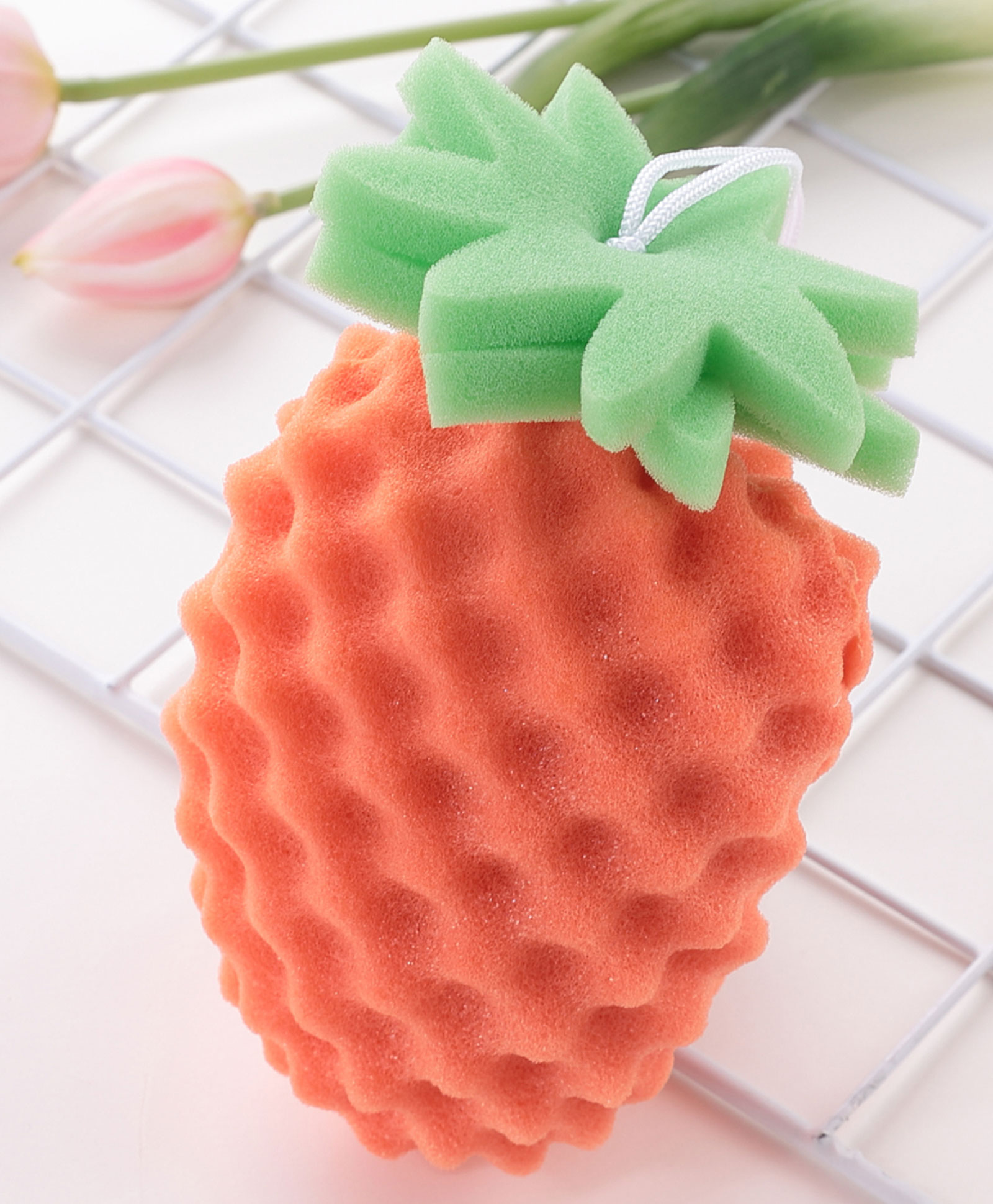 fab n funky Pineapple Shaped Bath Sponge- Orange-picture-14