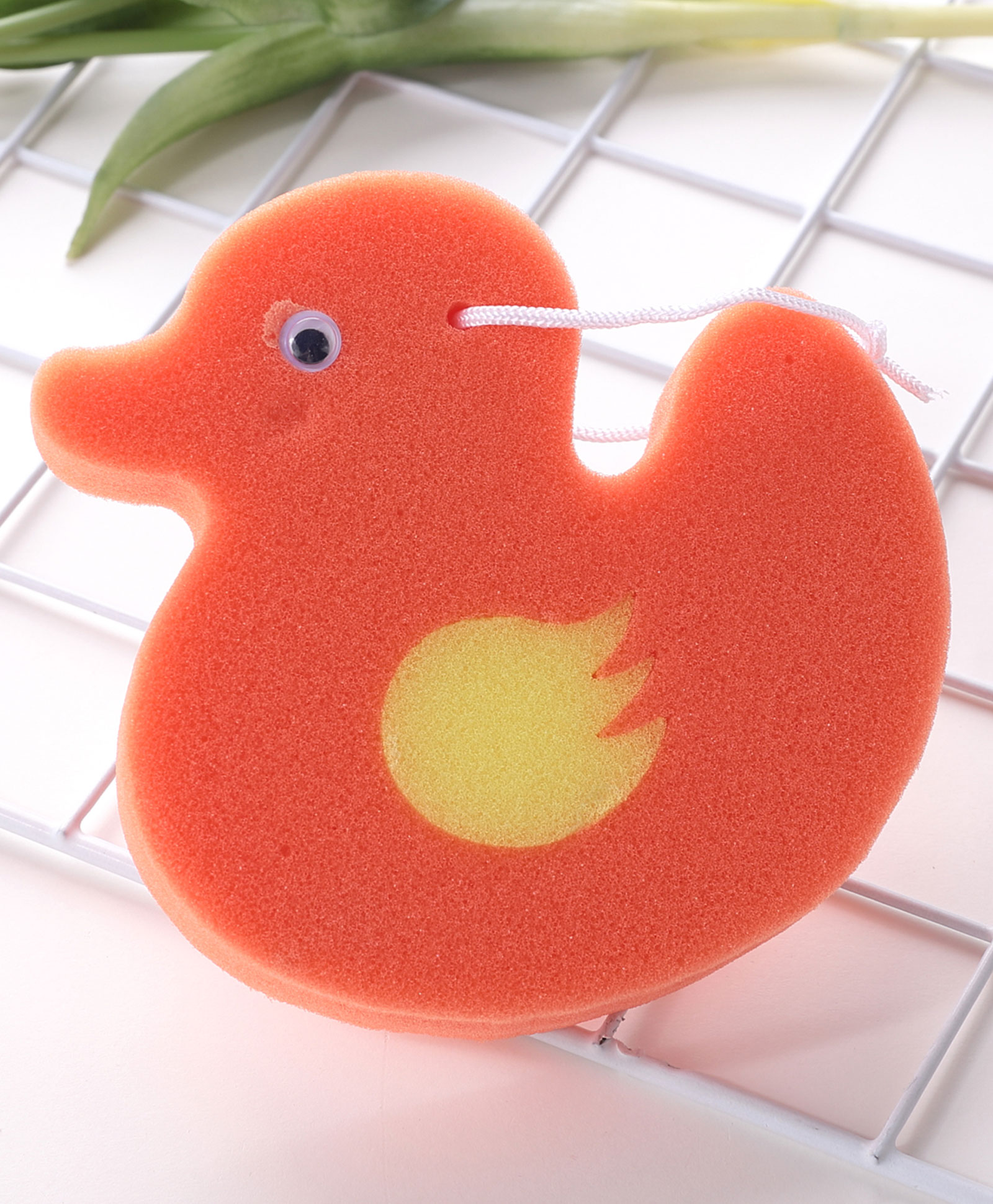 fab n funky Duck Shaped Bath Sponge- Orange-picture-35