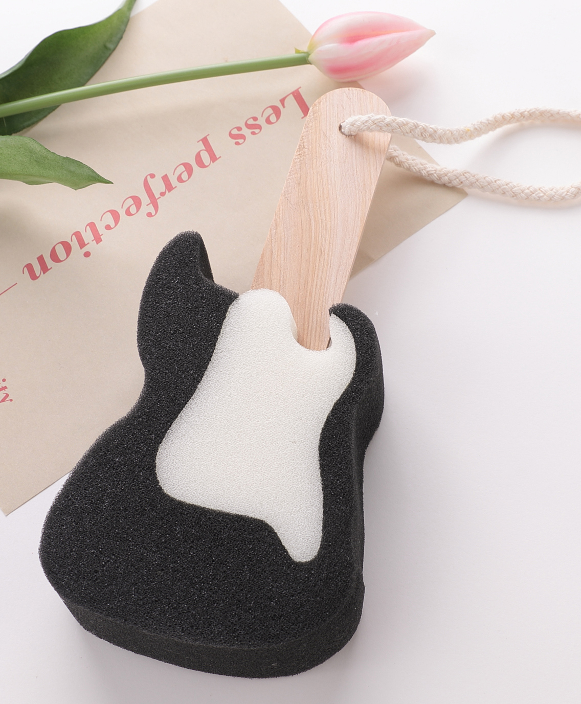 fab n funky Bath Sponge Guitar Shaped - Black-picture-22