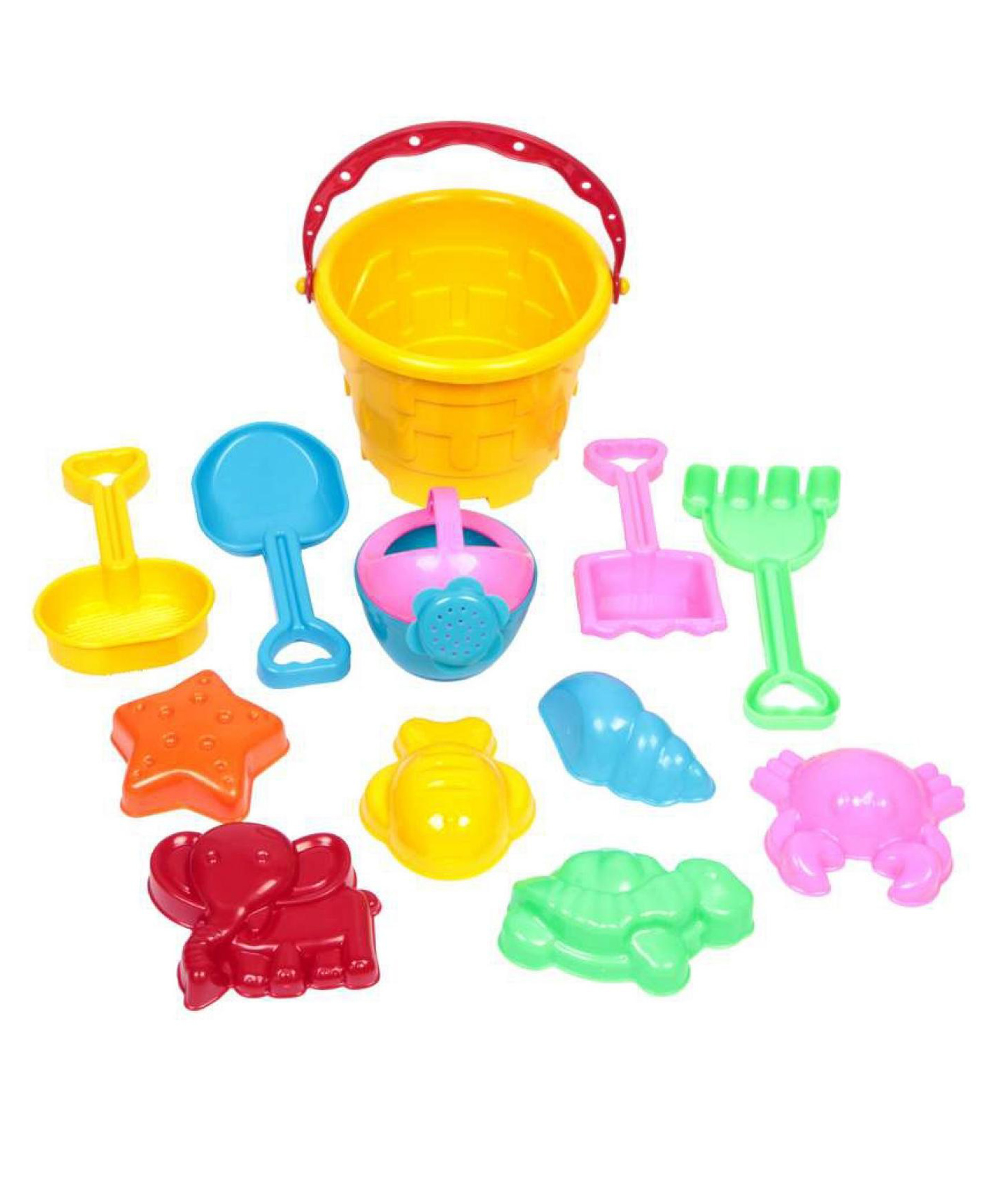 Kids Mandi Beach Toys For Toddlers Sand Kit Play Set With Bucket Shovels & Molds Summer Fun Creative Activity Playset & Gardening Tool Outdoor Kids Sand Toys For Kids (Color May Vary)-image-17