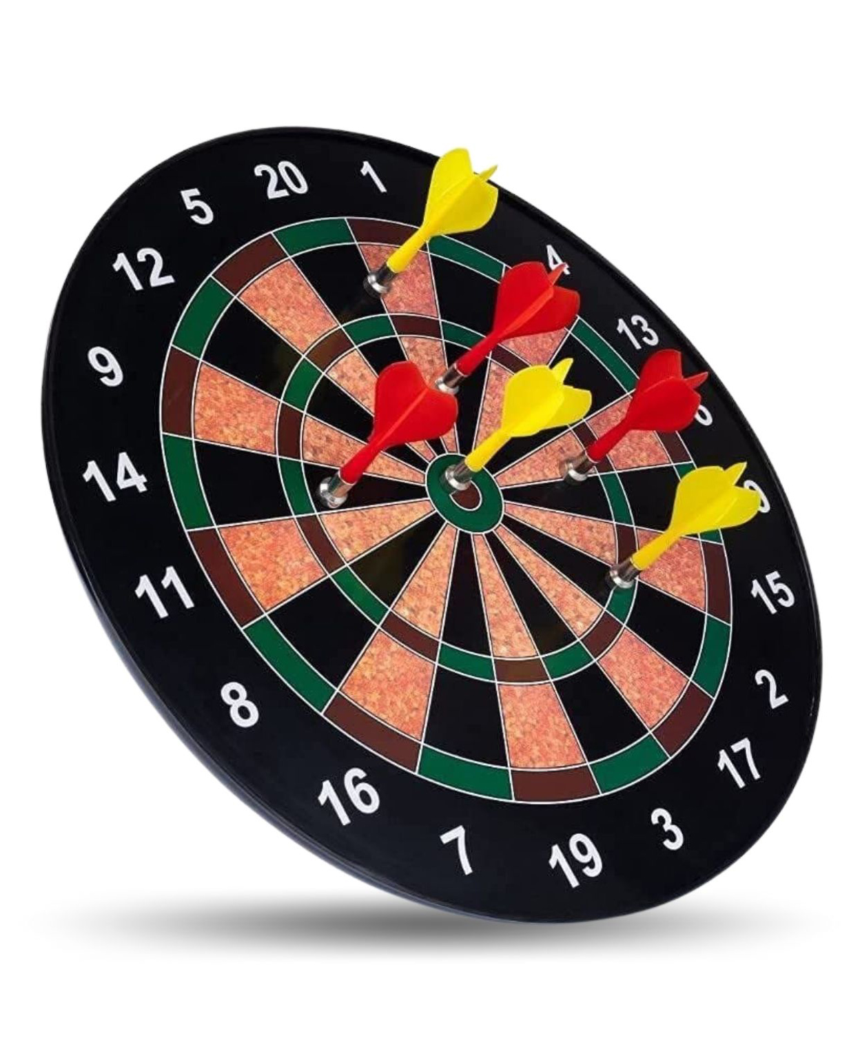 Kids Mandi Portable Magnetic Score Dart Board Set With 6 Soft Magnetic Darts - Multicolour-image-18
