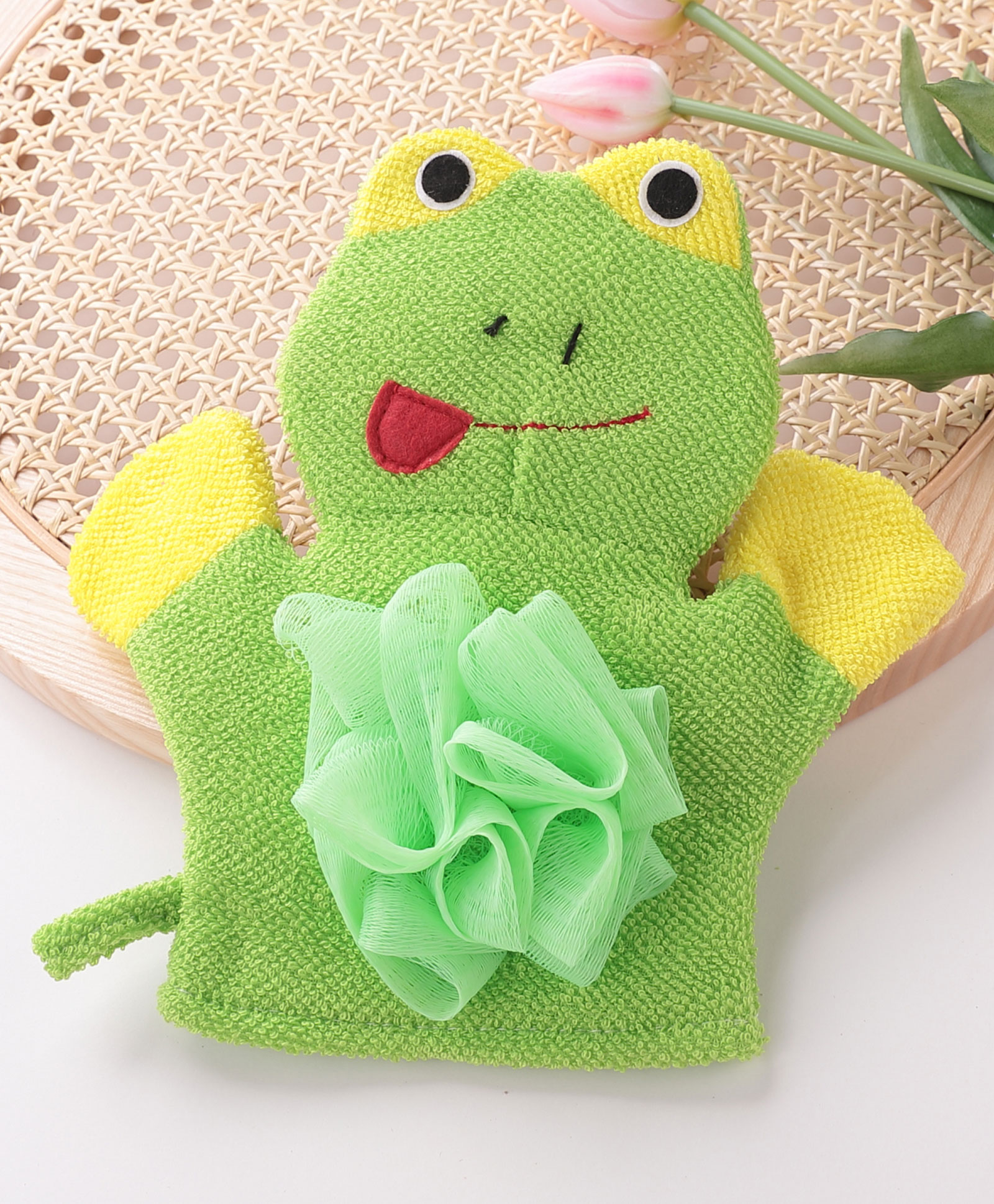 Bath Sponge Frog Shaped - Green-image-19