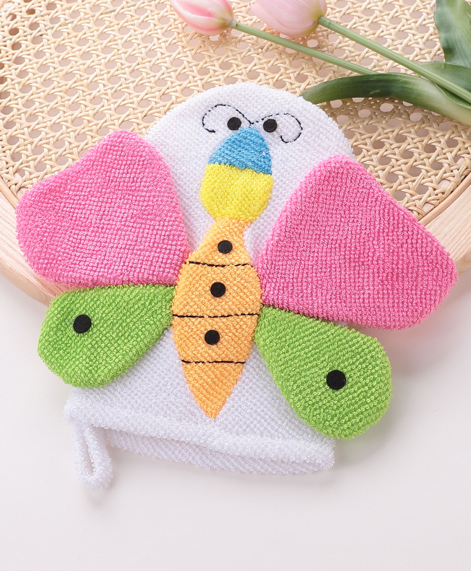 fab n funky Bath Sponge Butterfly Shaped - Orange-picture-17