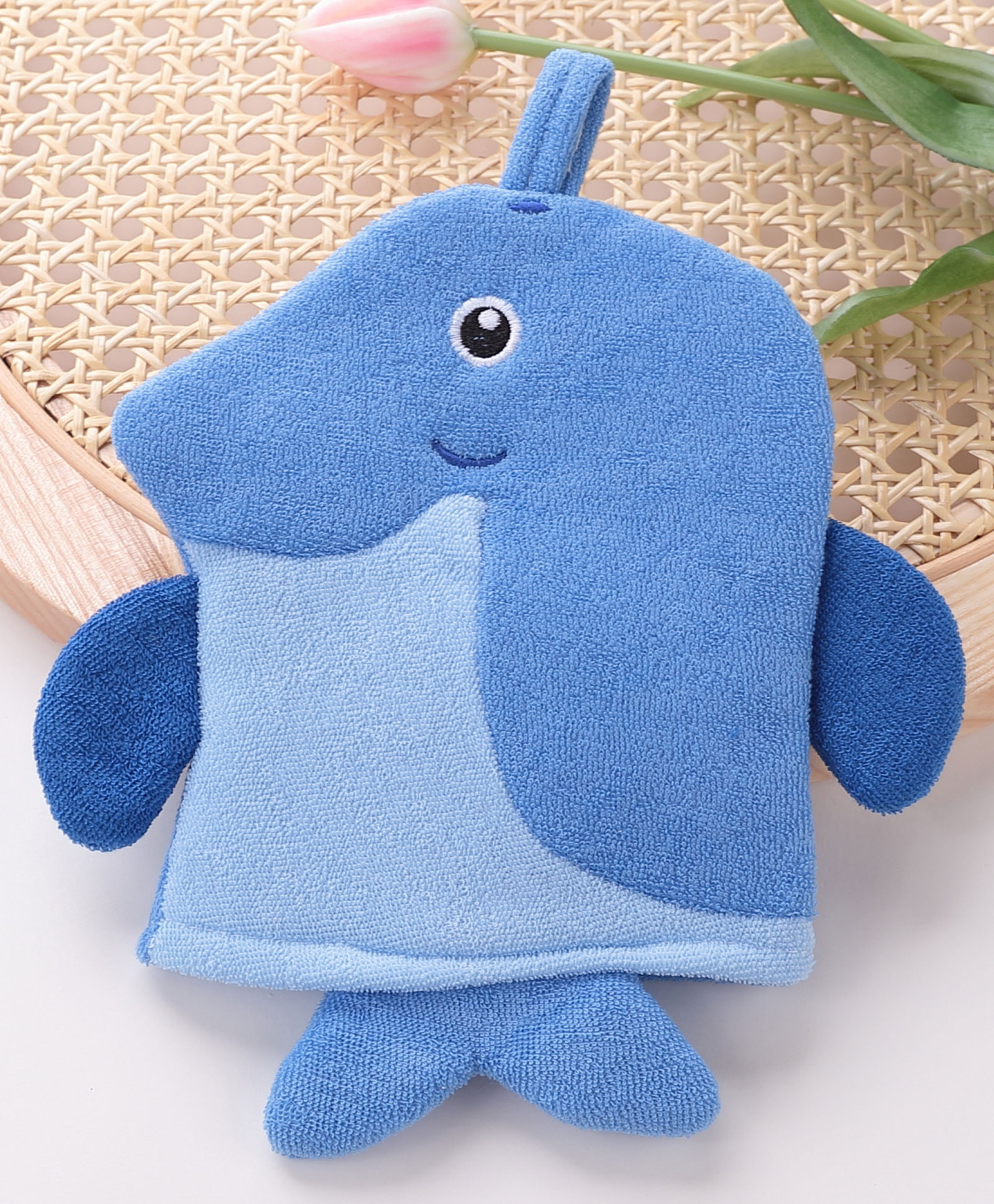 Bath Sponge Penguin Shaped - Blue-image-44