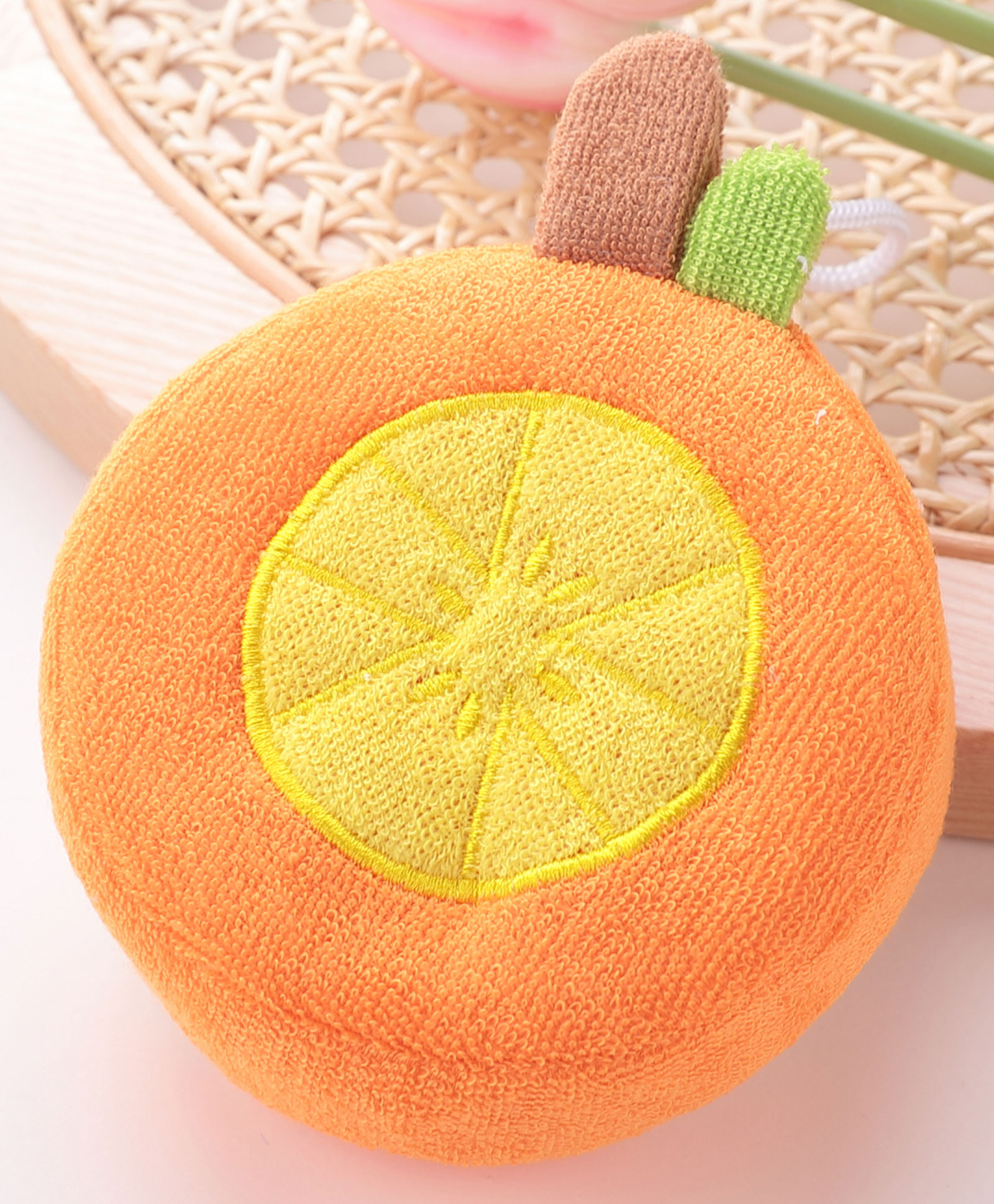 Bath Sponge Orange Shaped Loofah - Orange & Yellow-image-16