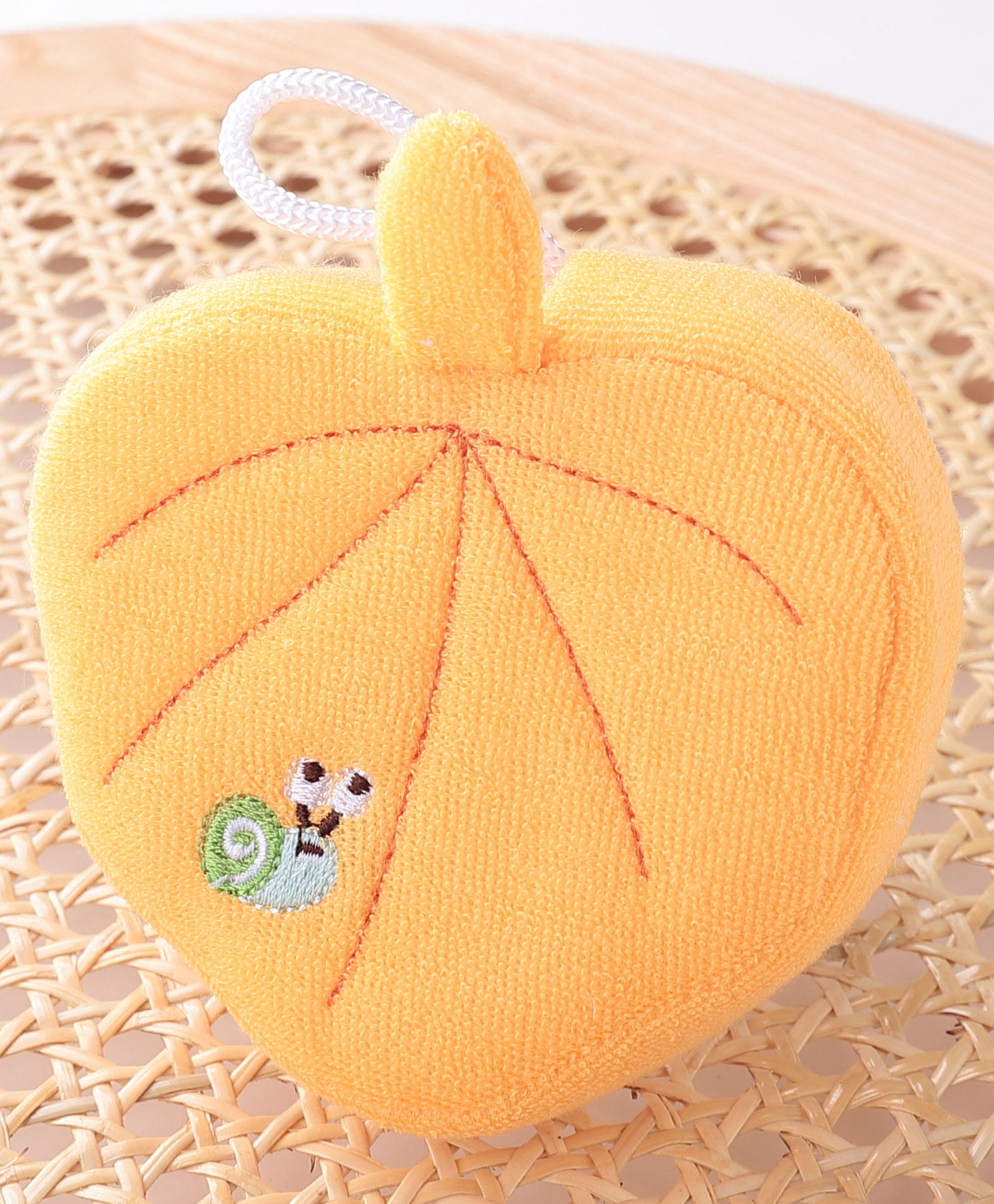 Apple Shaped Bath Sponge- Yellow-image-37