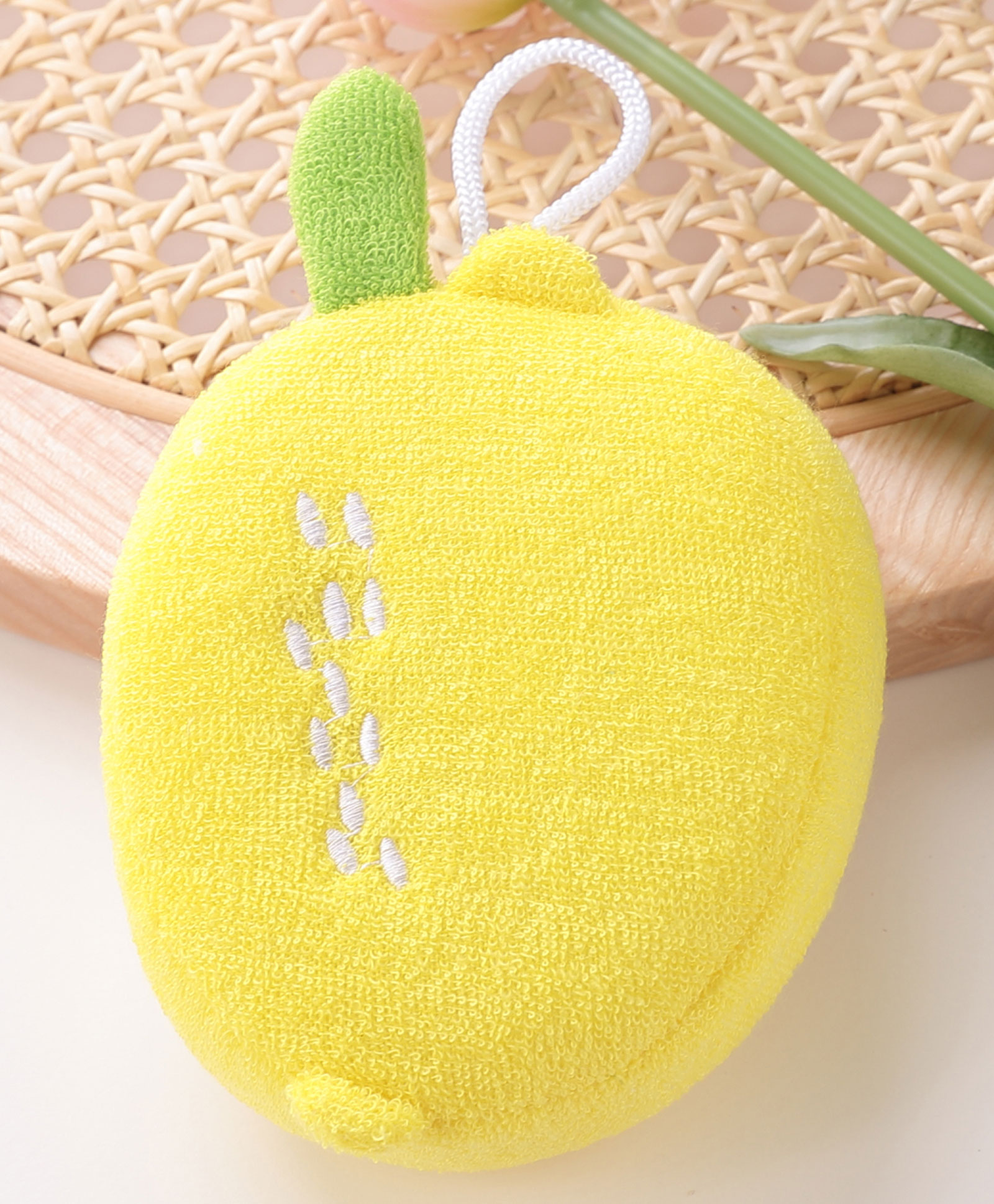 fab n funky Lemon Shaped Bath Sponge Loofah - Yellow-picture-13