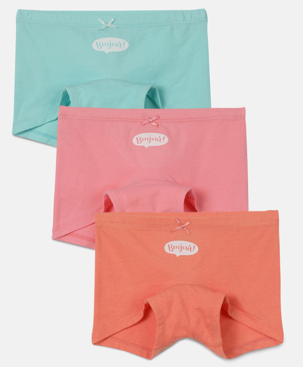 Mackly Pack Of 3 Printed Boxer Briefs - Green Orange & Pink-image-3
