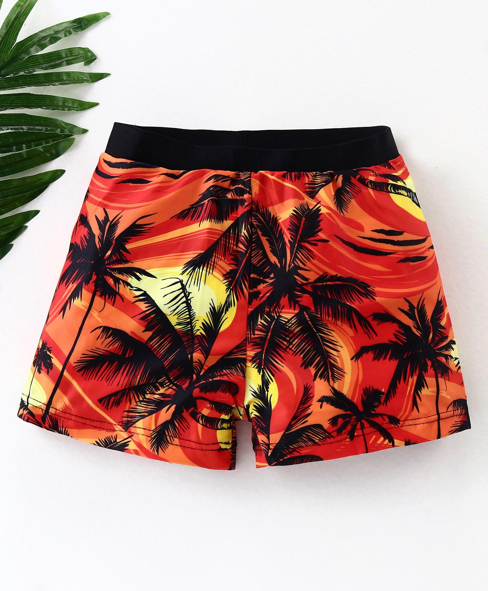 Kookie Kids Swimming Trunk With Sun Set Print - Multicolour-picture-18