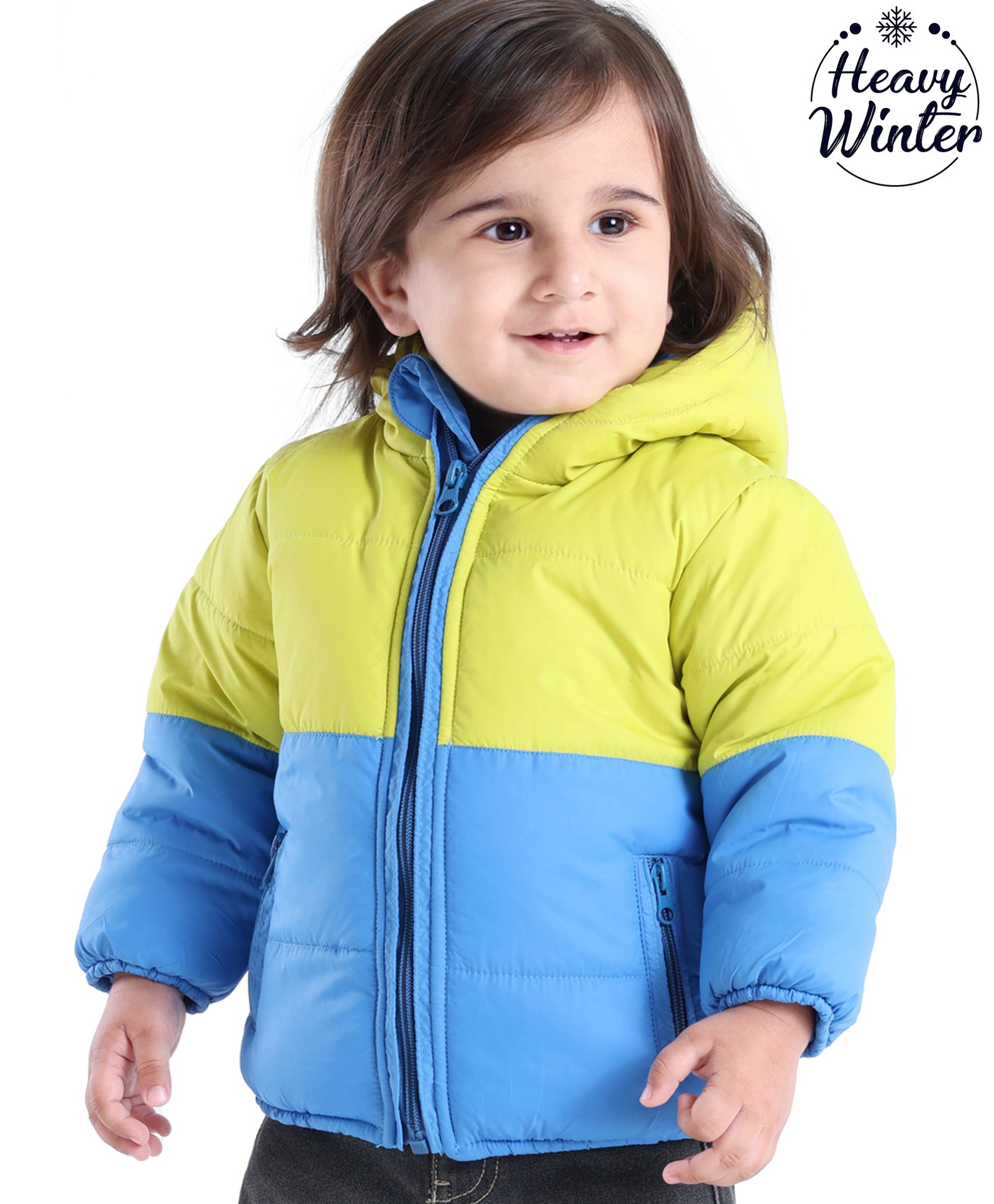 Babyoye Full Sleeves Colour Blocked Hooded Jacket - Multicolor-image-8