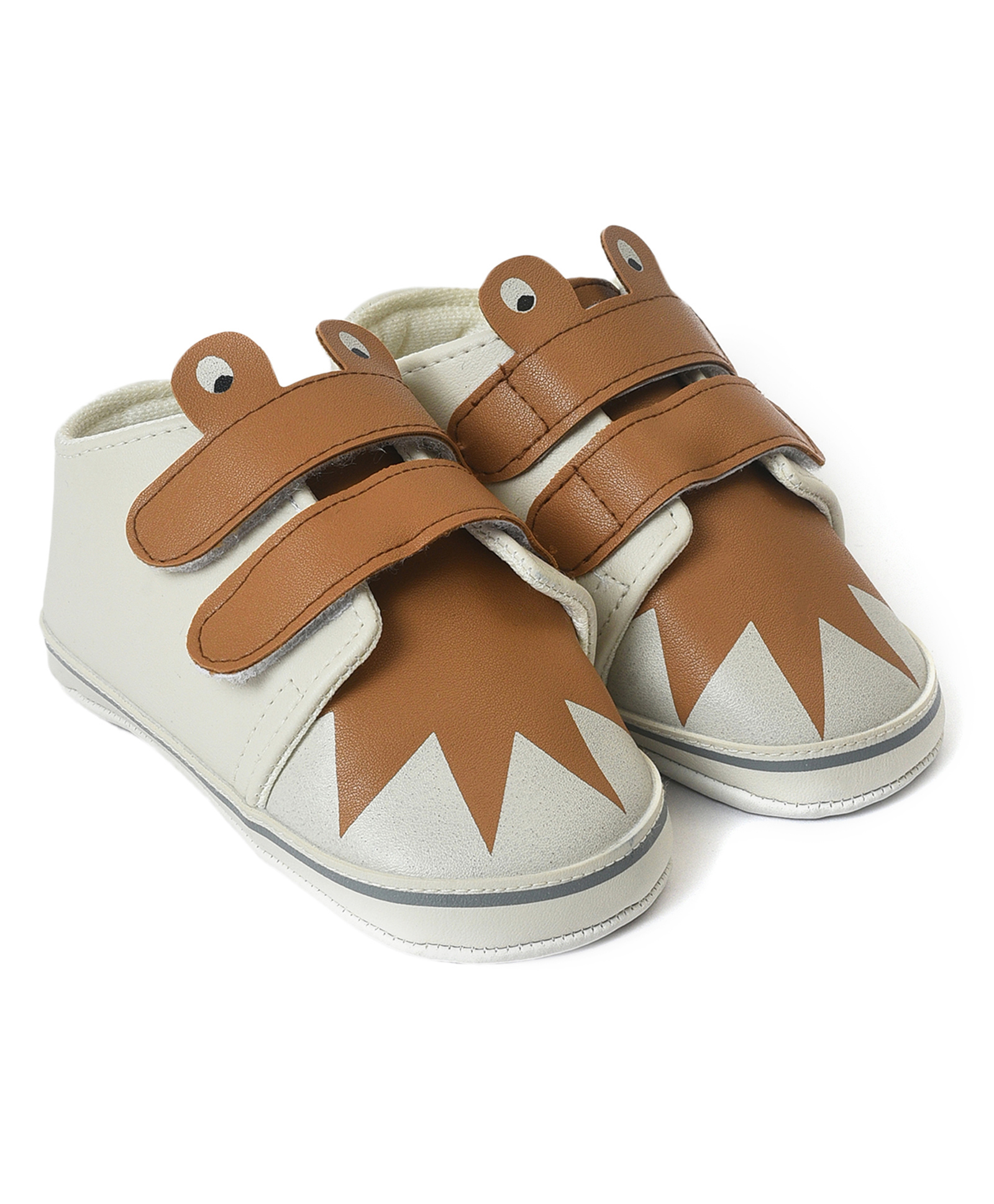 Mi Arcus Monster Face Detailed Booties - Brown-picture-27