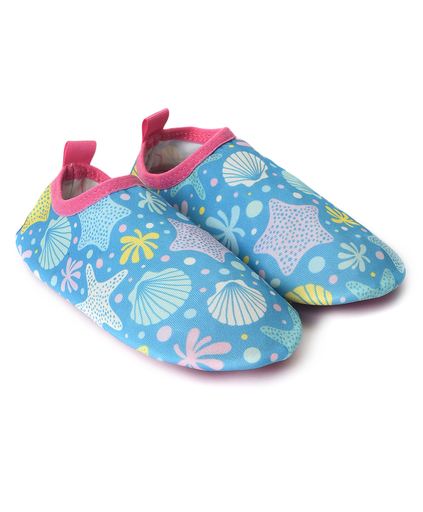 Mi Arcus Seamless Starfish & Shell Printed Booties - Blue-picture-19