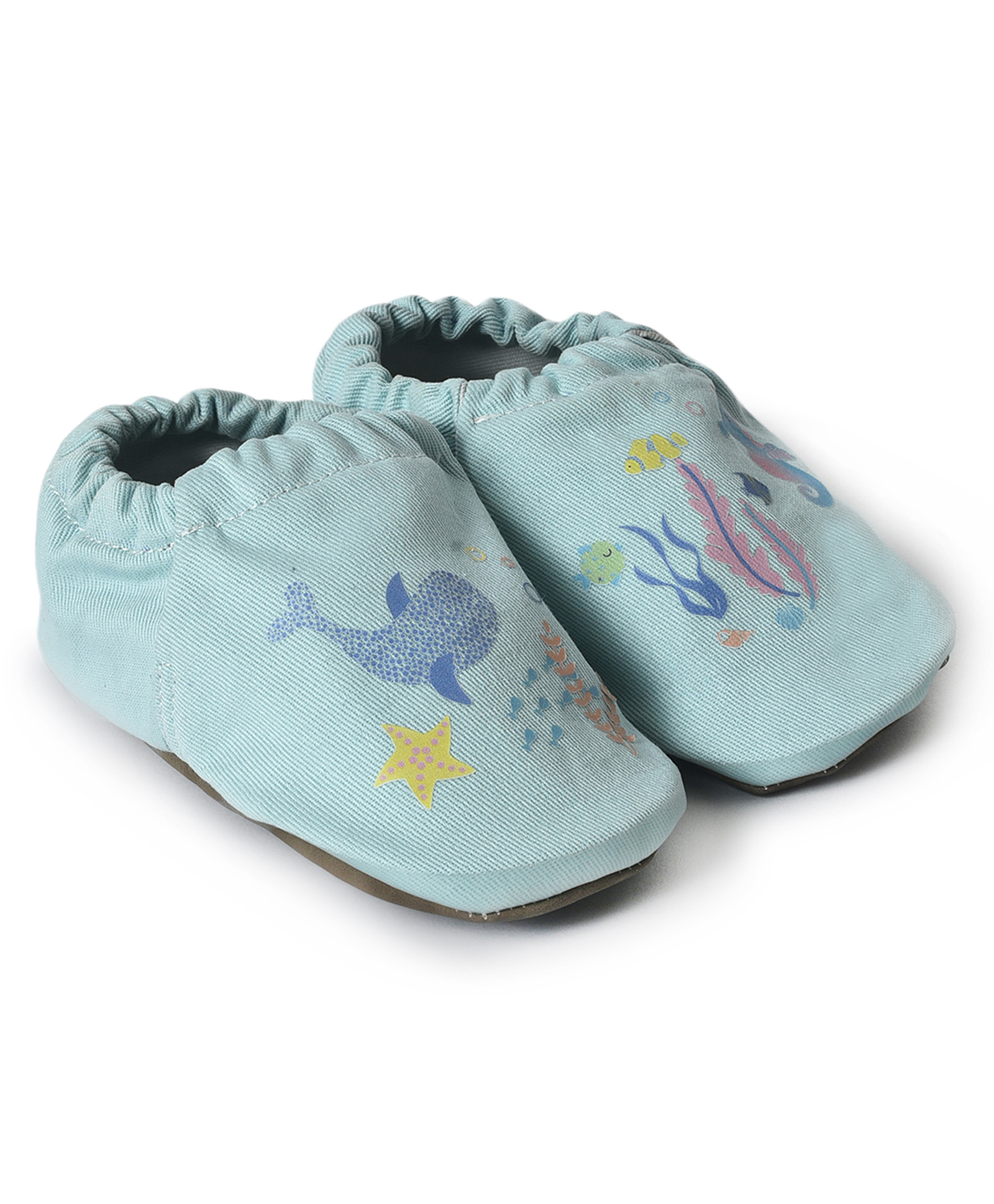 Mi Arcus Sea Life Theme Fish Printed Booties - Blue-picture-12