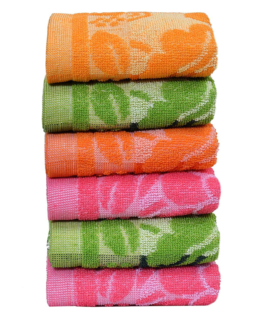 JARS Collections 100% Terry Cotton Hand Towel Pack of 6 Multicolor-image-40