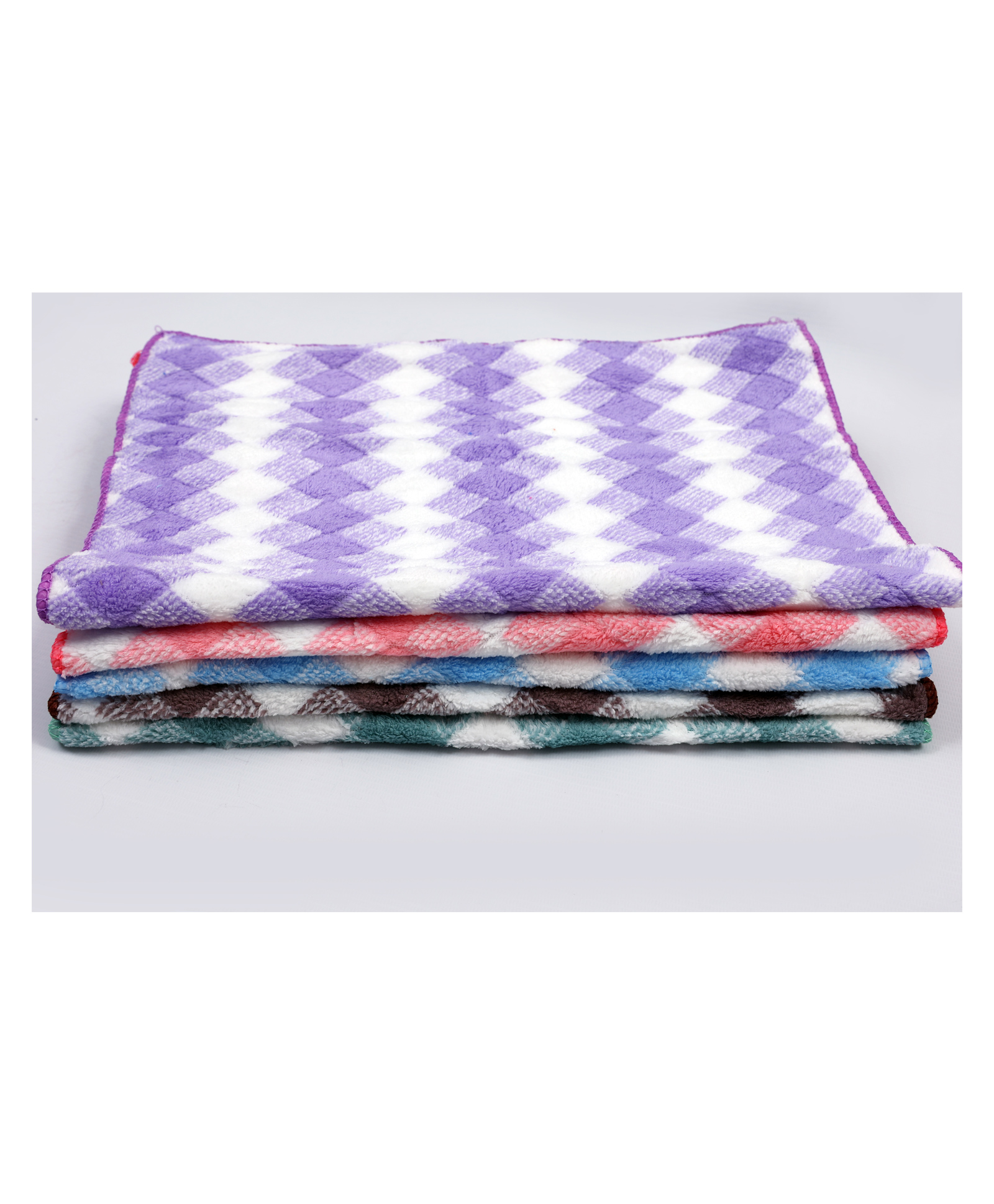 JARS Collections 100% Microfibre  Hand Towels Pack of 5  Multicolor-picture-22