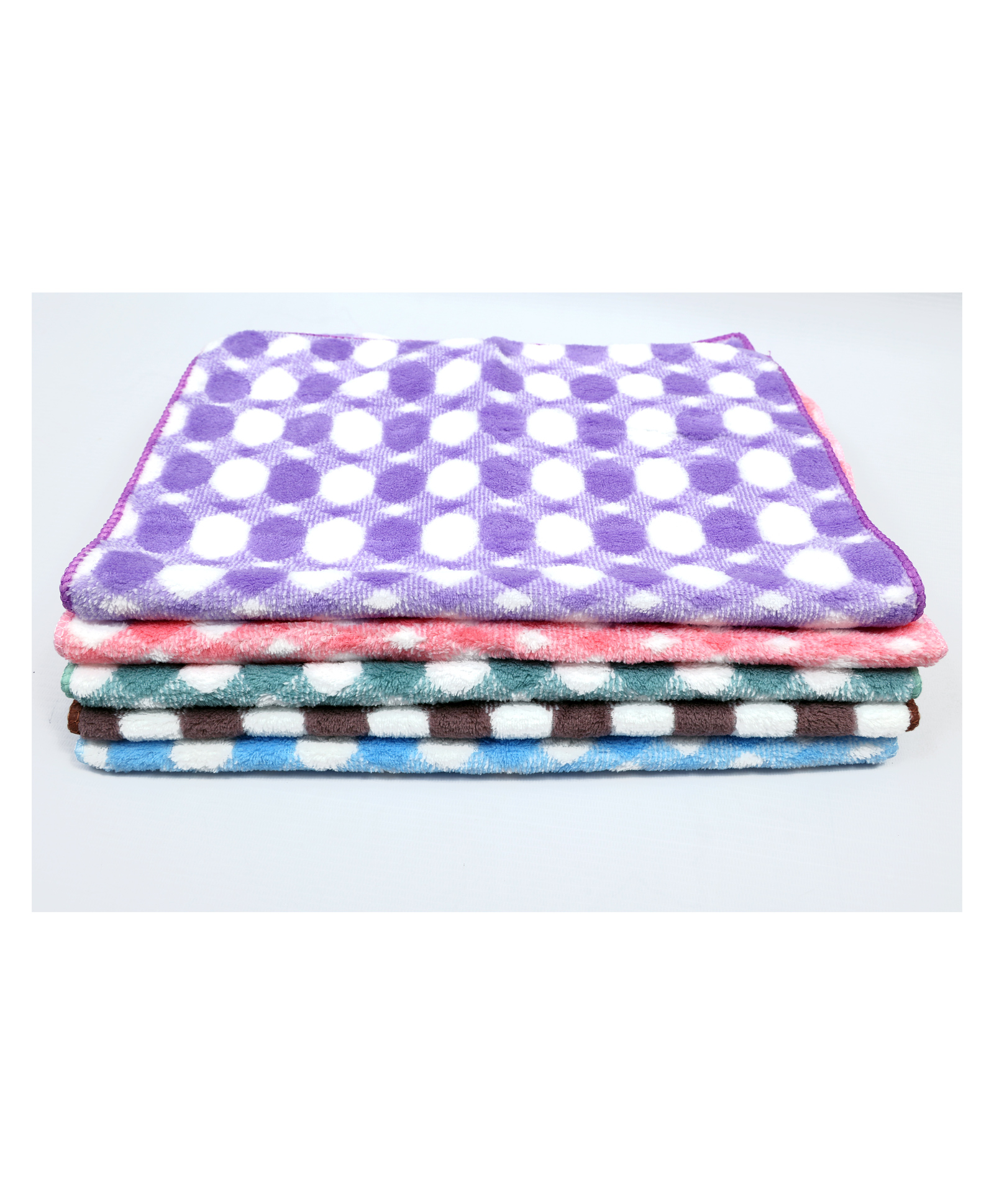 JARS Collections 100% Microfibre  Baby Hand Towels Pack of 5 Multicolor-picture-20