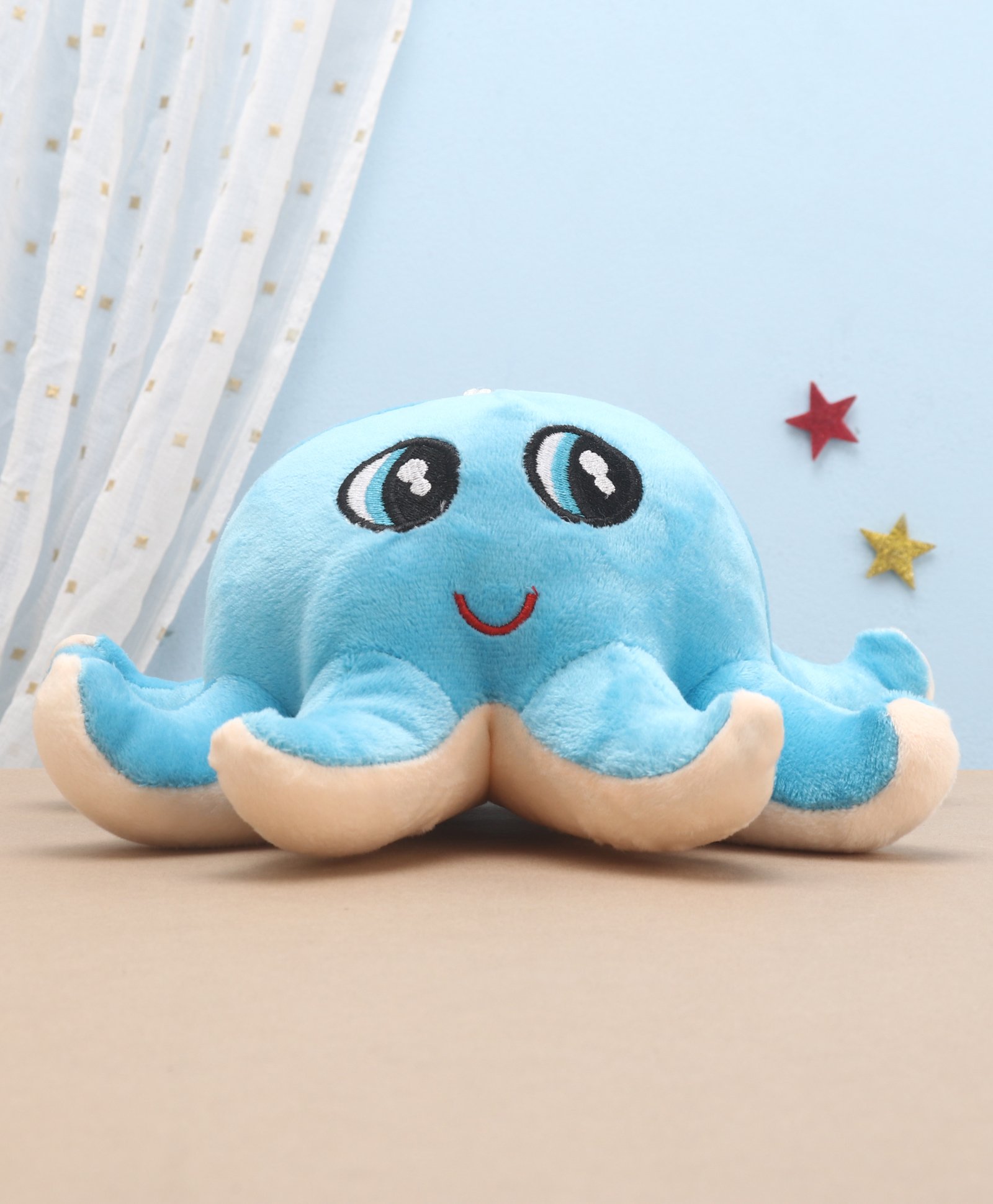 Toytales Hanging Octopus Soft Toy Light Blue - Length 24 cm-image-40