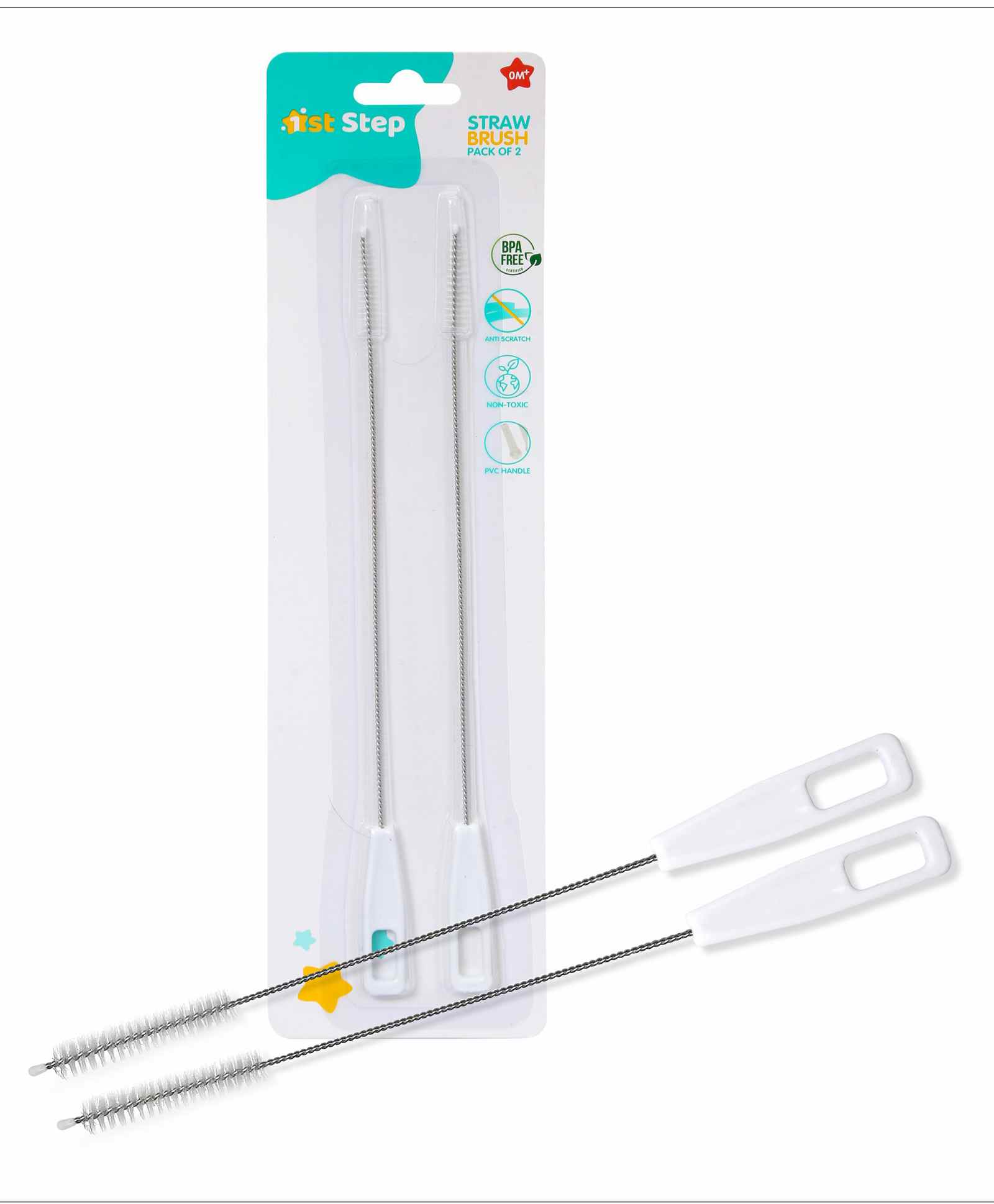 1st Step Straw Cleaning Brush White - Pack of 2-picture-11