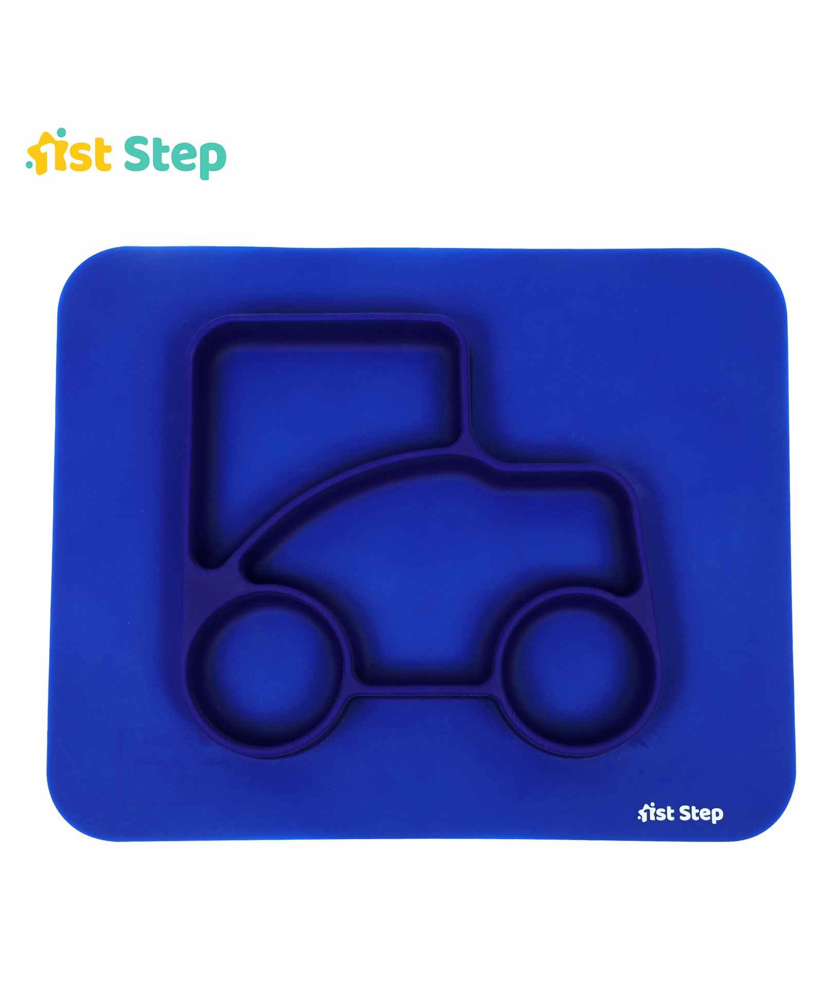 1st Step 100% Silicone Sectioned Plate - Blue-picture-35